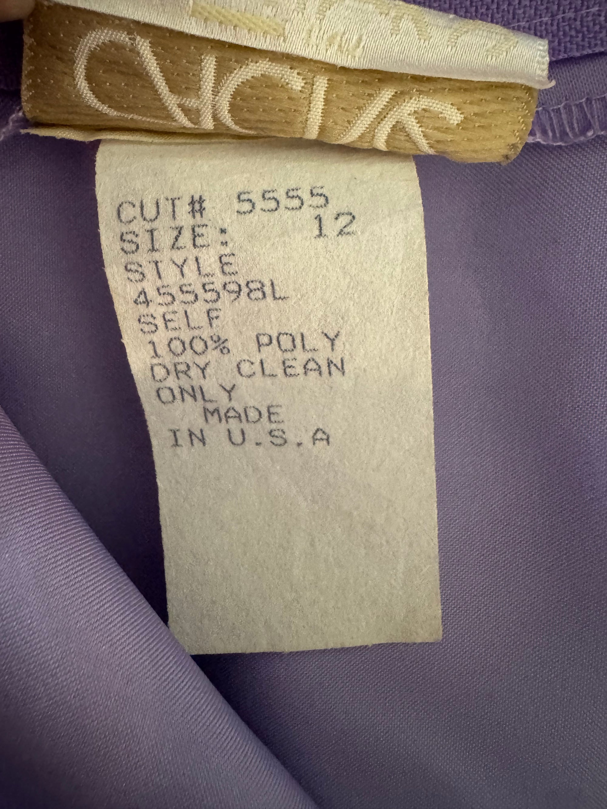 90s Cache Purple Satin Ball Maxi Skirt NWT
