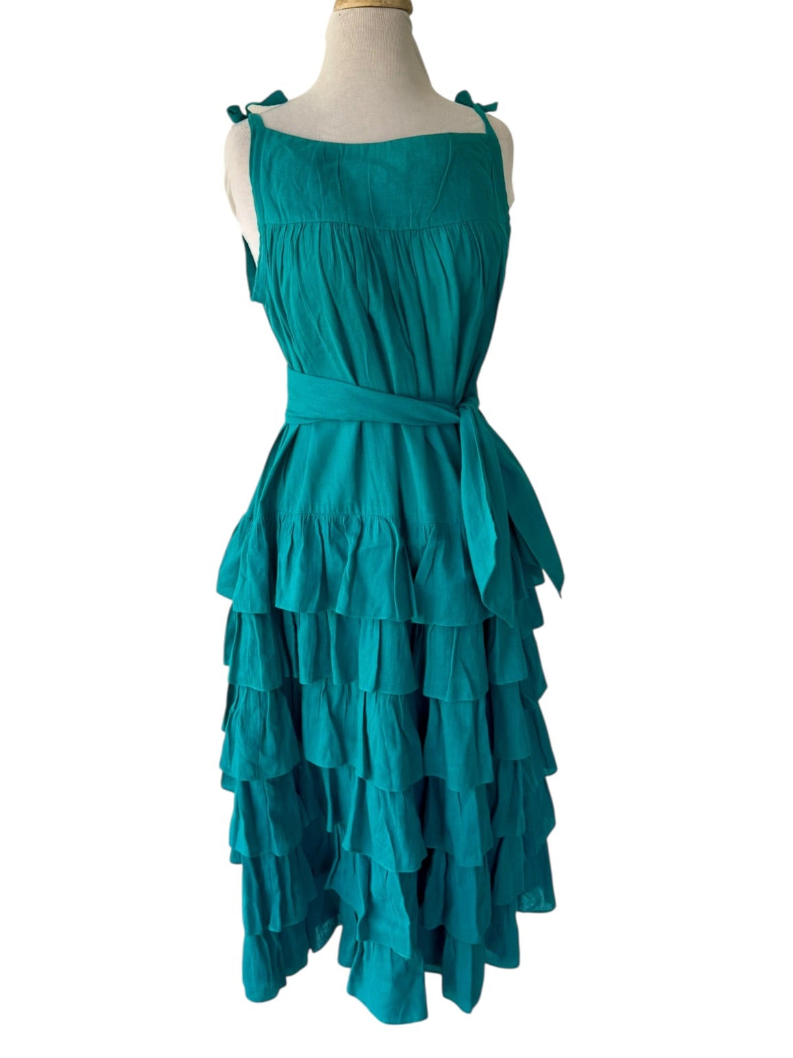 70s Girasol Ruffle Maxi Dress