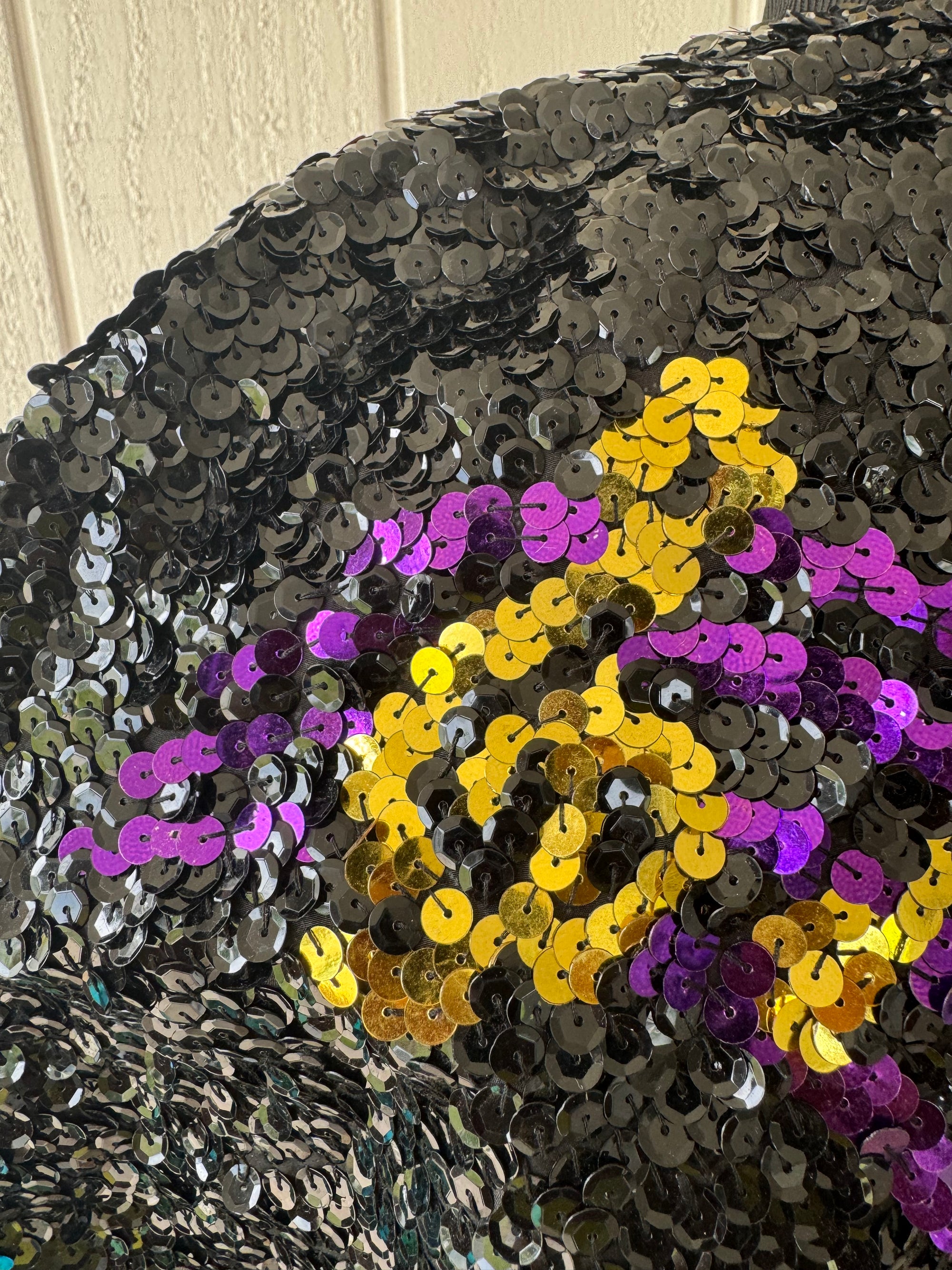 90s IB Diffusion Sequin Bomber Jacket Music Theme