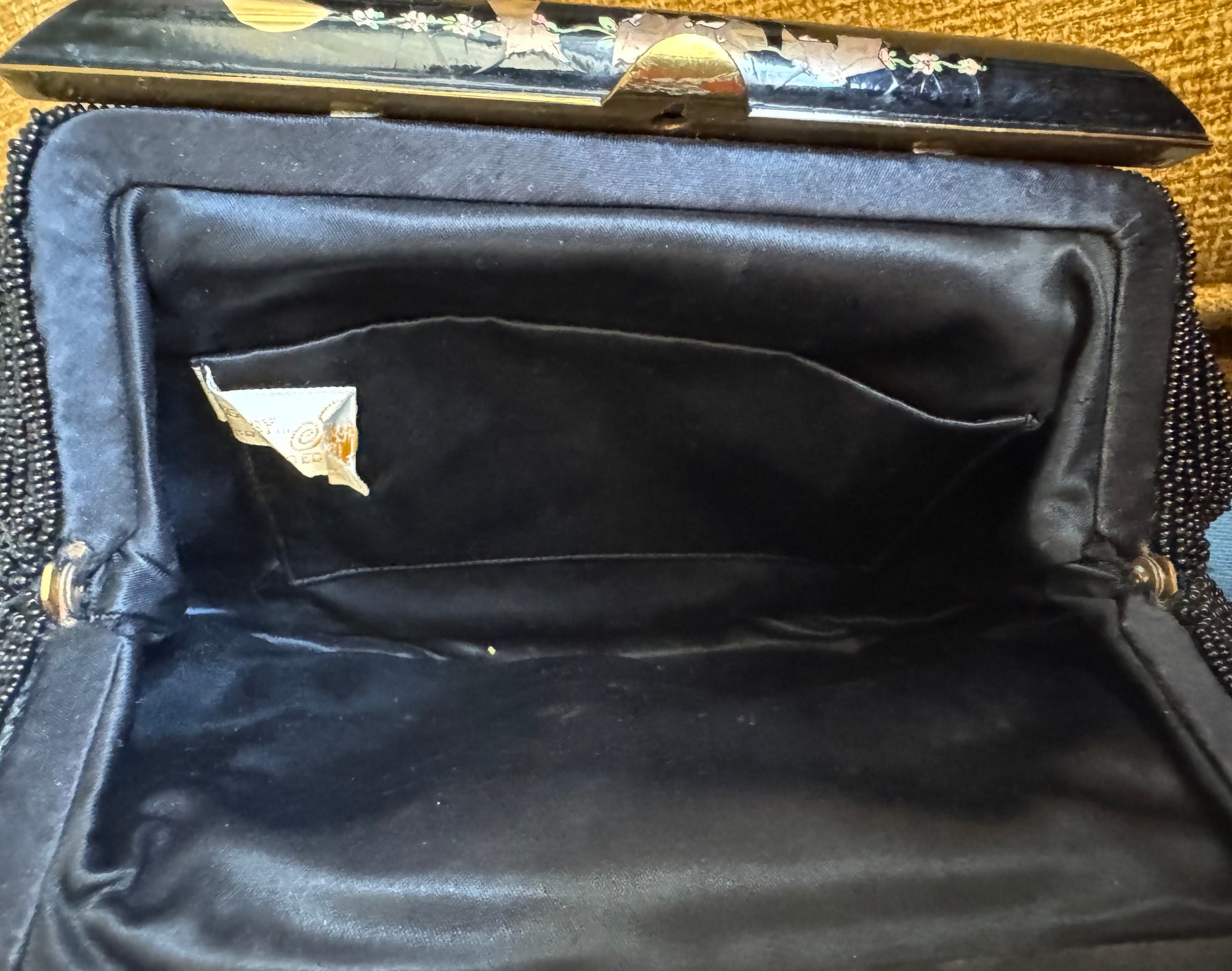 40s Josef Beaded Embroidered Floral Clutch Bag