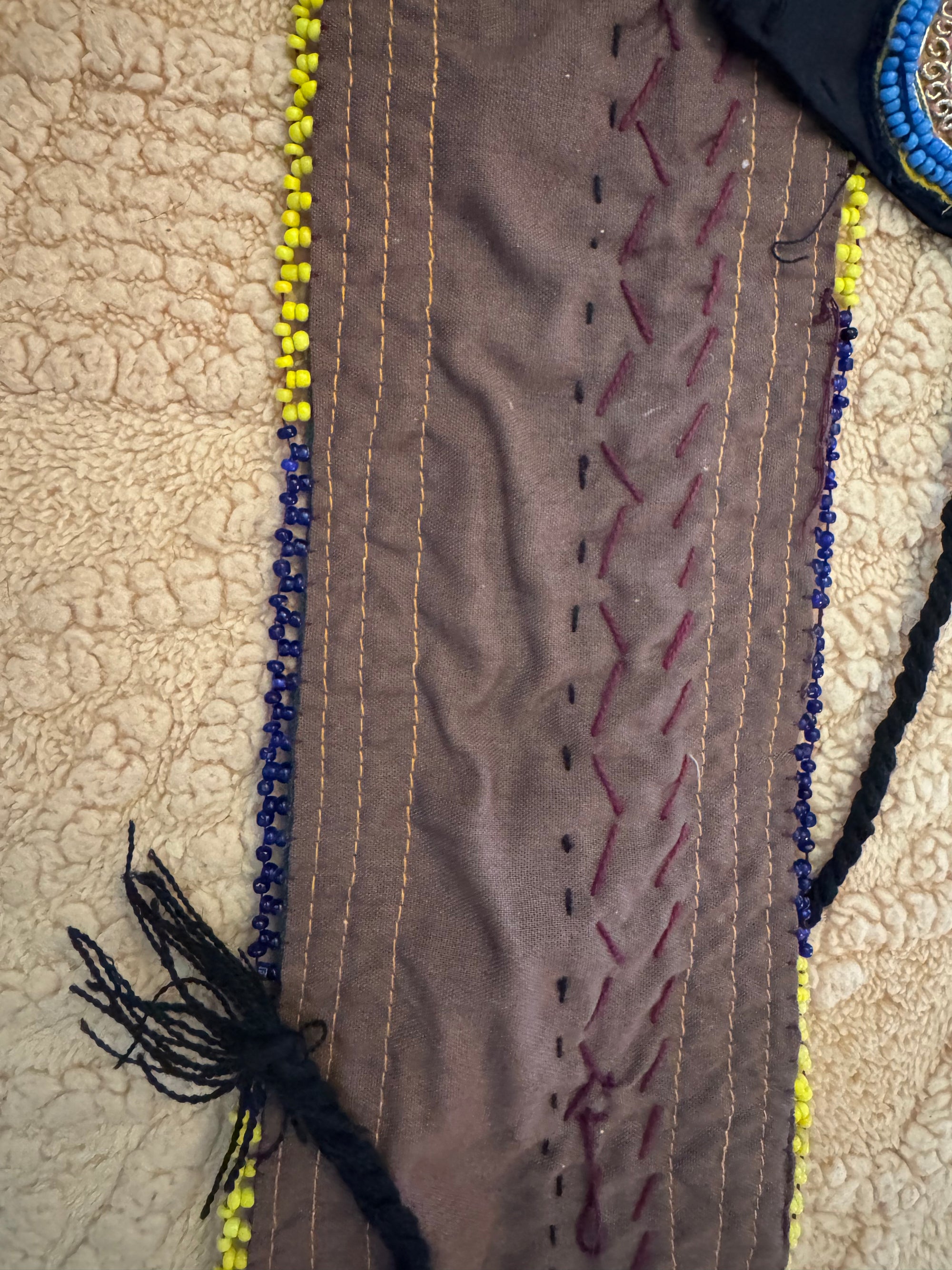 90s Afghan Kuchi Tribal Belt Coin Beaded Waist Sash
