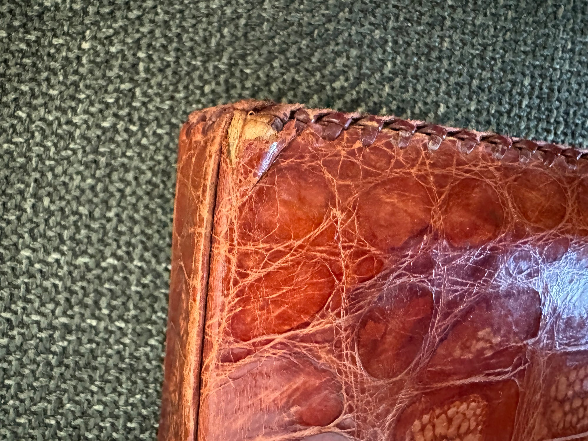 50s Alligator Envelope Clutch