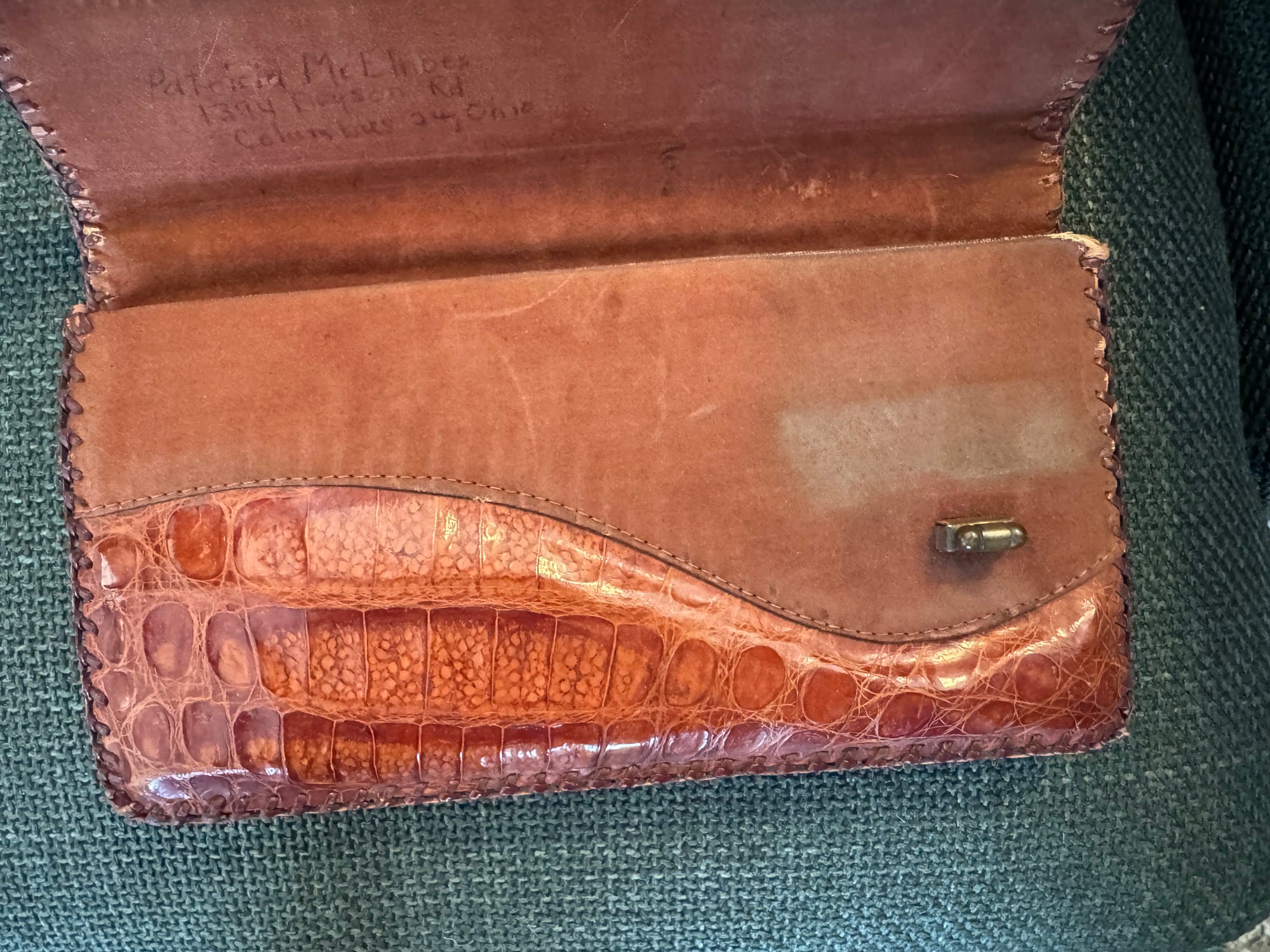 50s Alligator Envelope Clutch