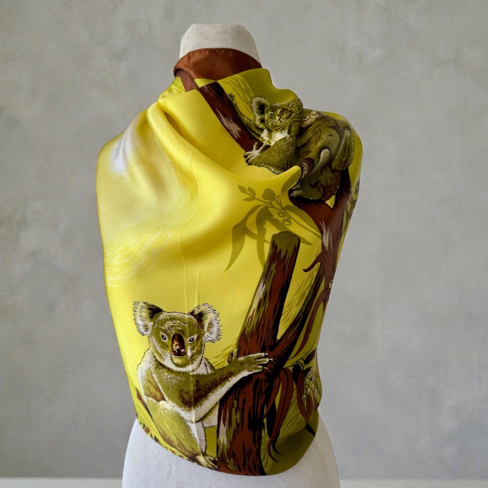 90s HEIL Koala Australia Sunset Souvenir Scarf