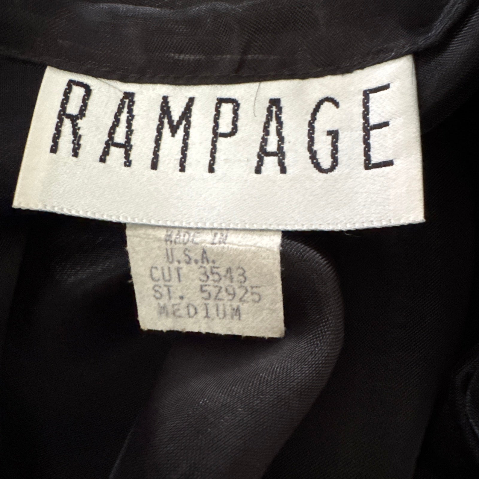 90s Rampage Sheer Black Trench Jacket