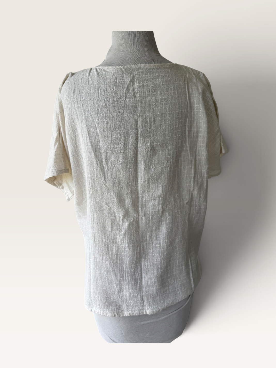 90s Guatemalan Embroidered Children Around the World Gauze Top
