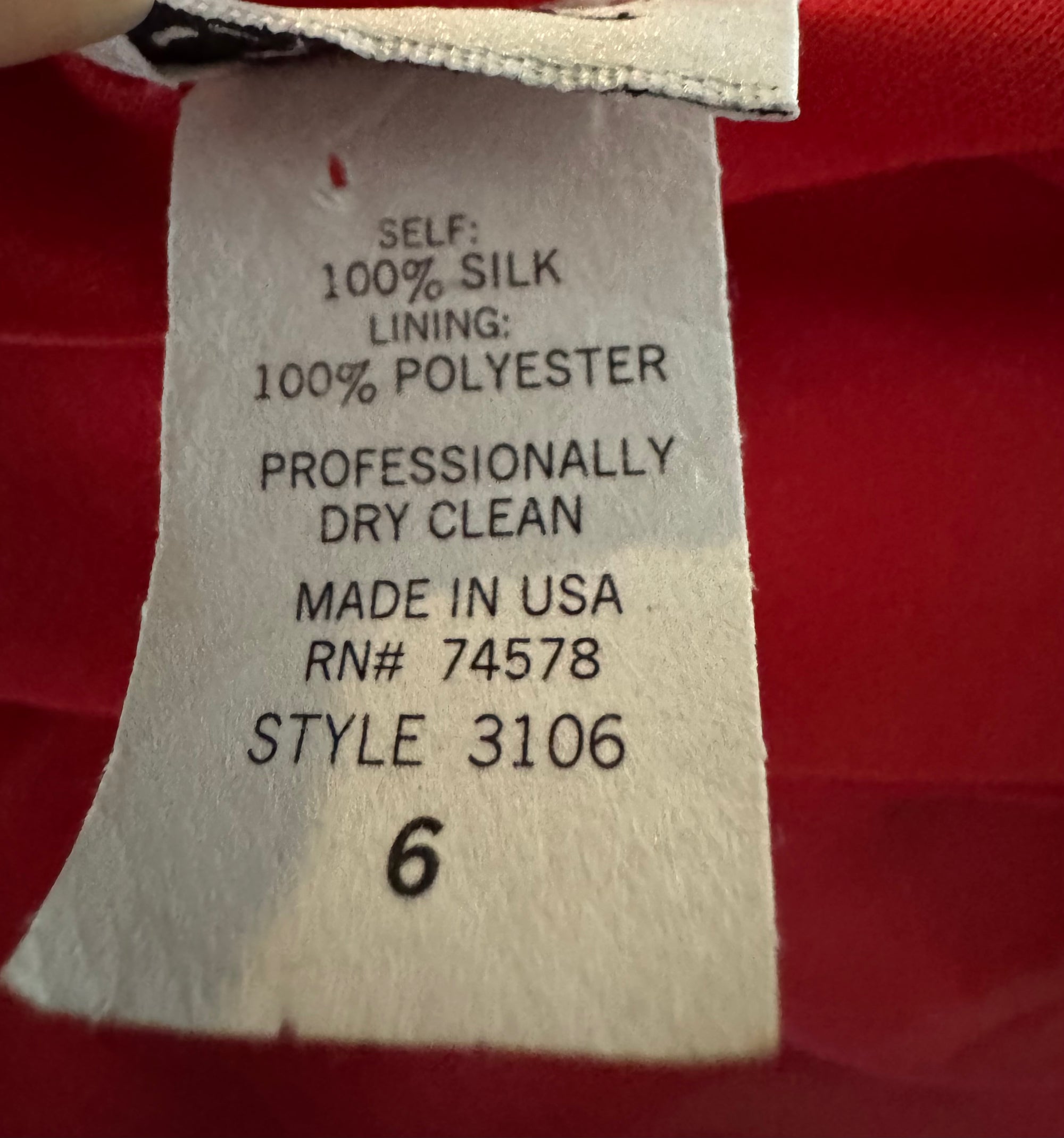 Y2K Cache Red Ombré Cowl Silk Asymmetrical Beaded Dress Sz 6 Whimsy 90s