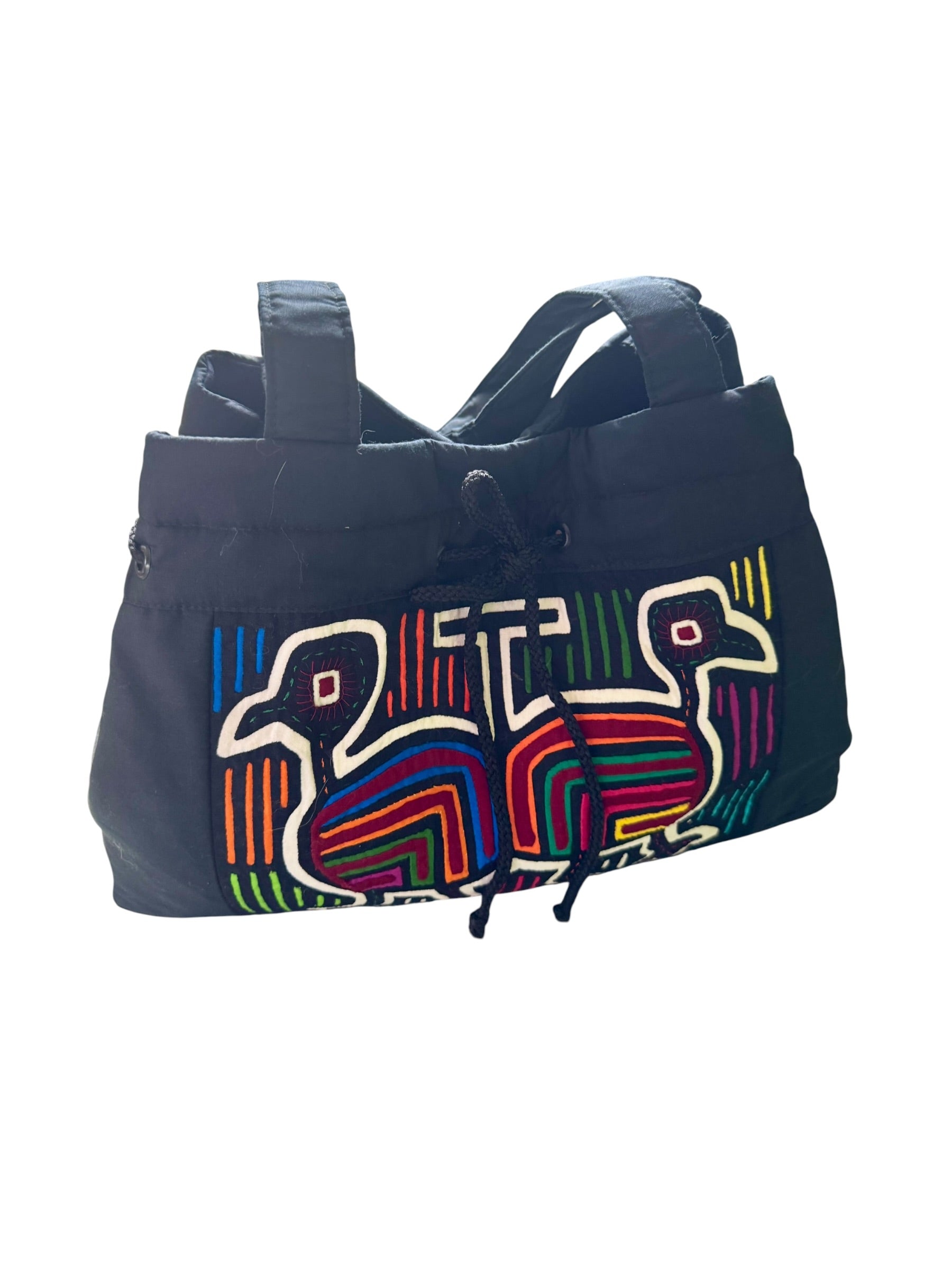Y2k Mola Patchwork Bird Folk Art Tote Bag