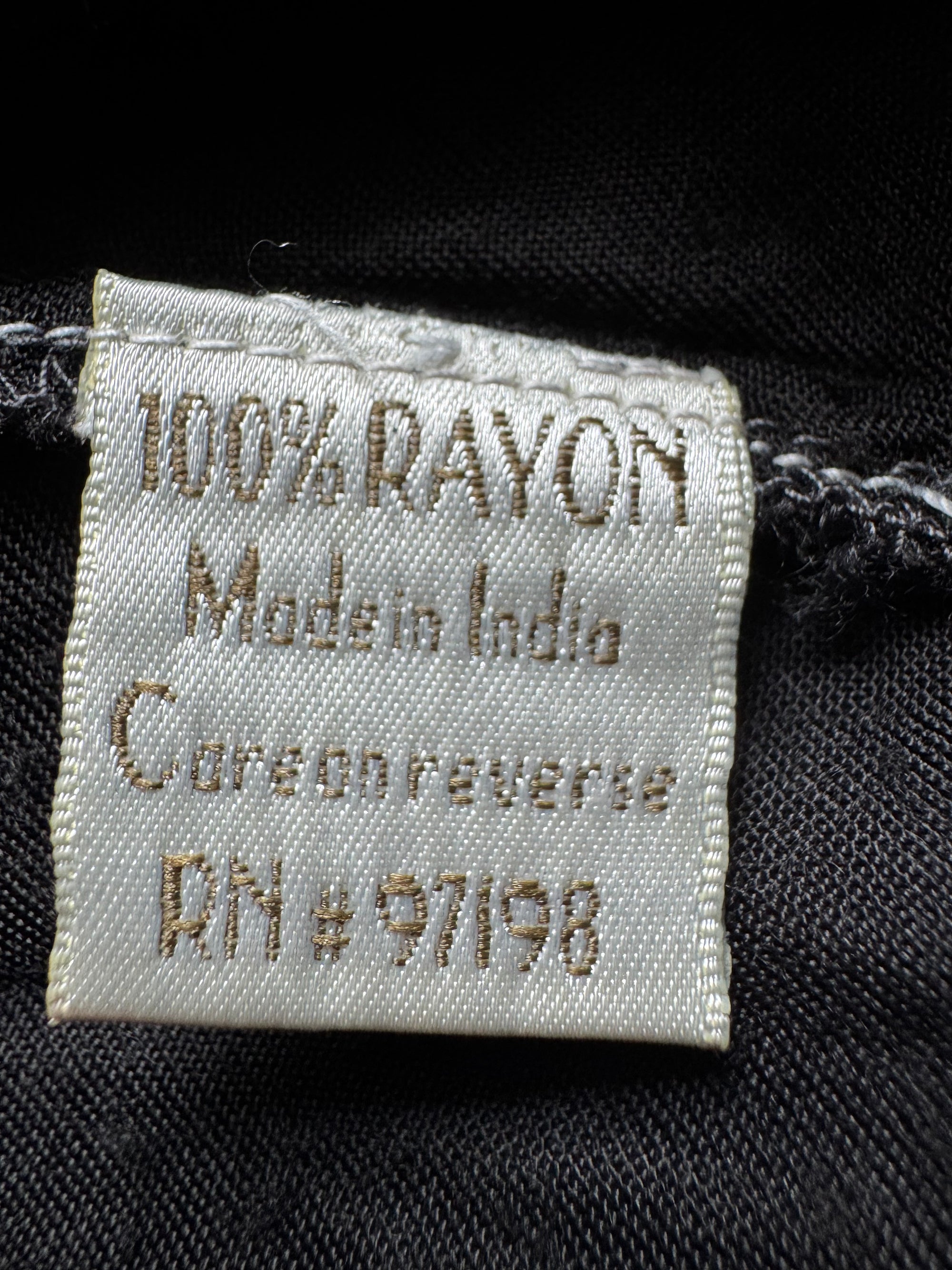 90s Nataya Black Embroidered Mesh Dress