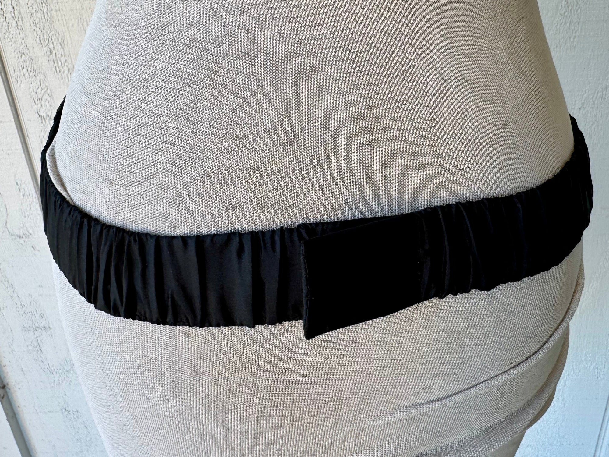 80s Magid Beaded Silk Belt Cummerbund