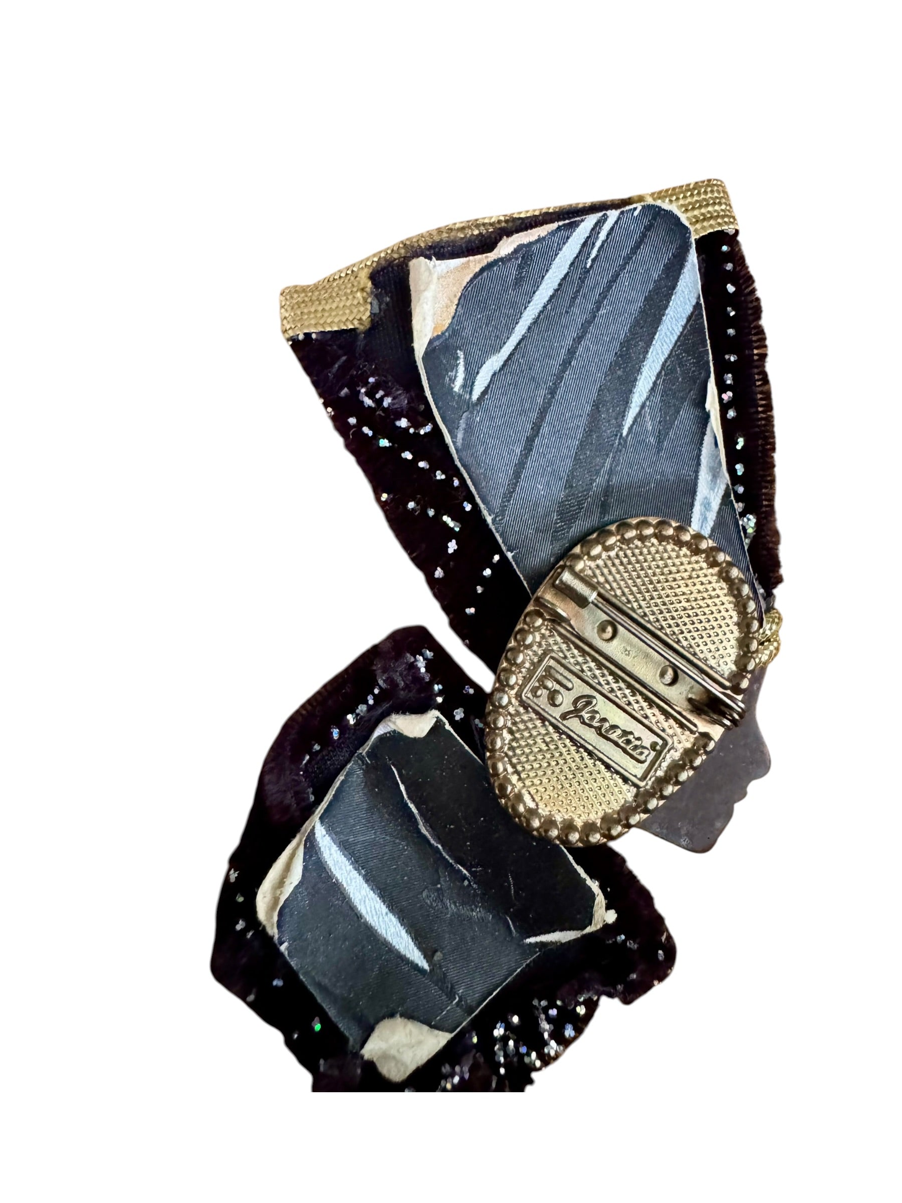 90s Joretta Africana Brooch Black Lady Figural