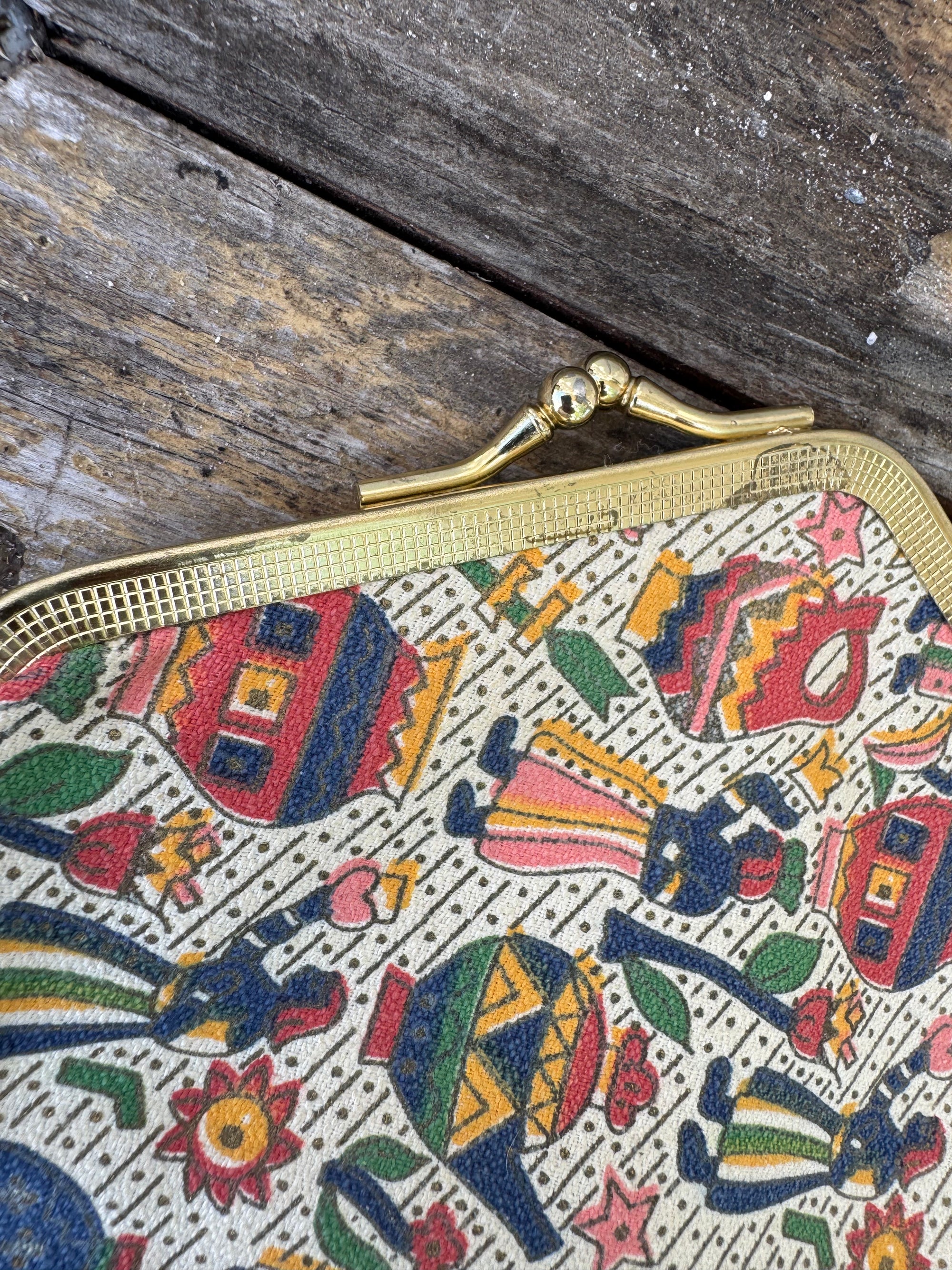70s Madhubani Foldable Clutch Bag
