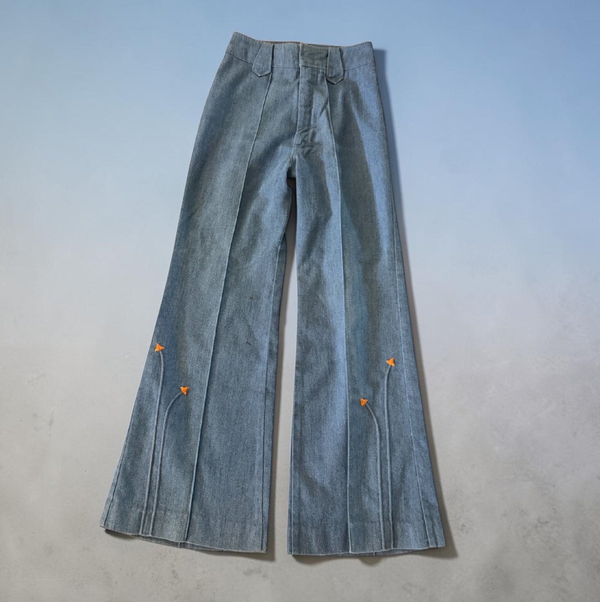 70s H Bar C Rancher Wide Leg Embroidered Bell Bottom Jeans