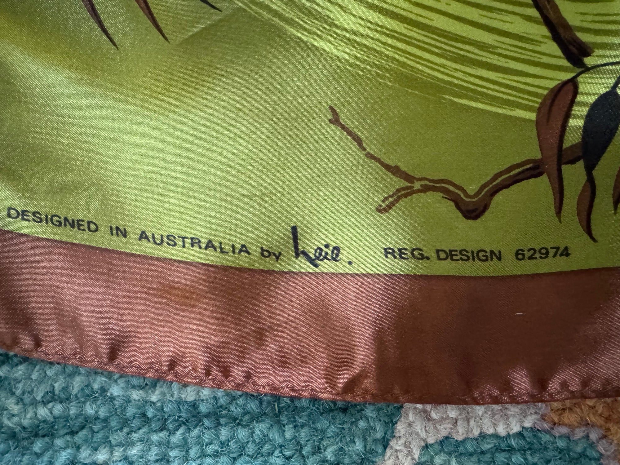 90s HEIL Koala Australia Sunset Souvenir Scarf