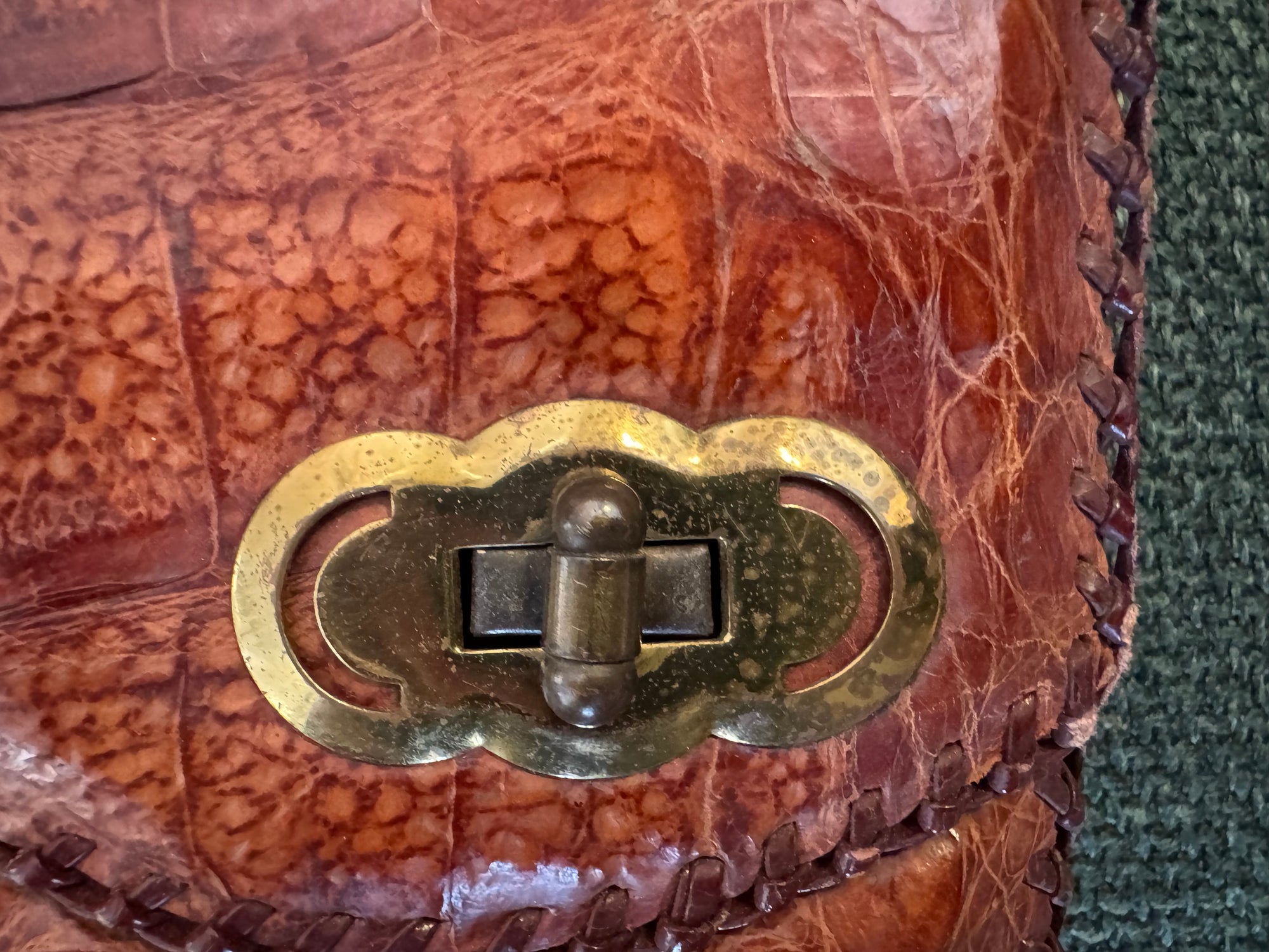 50s Alligator Envelope Clutch