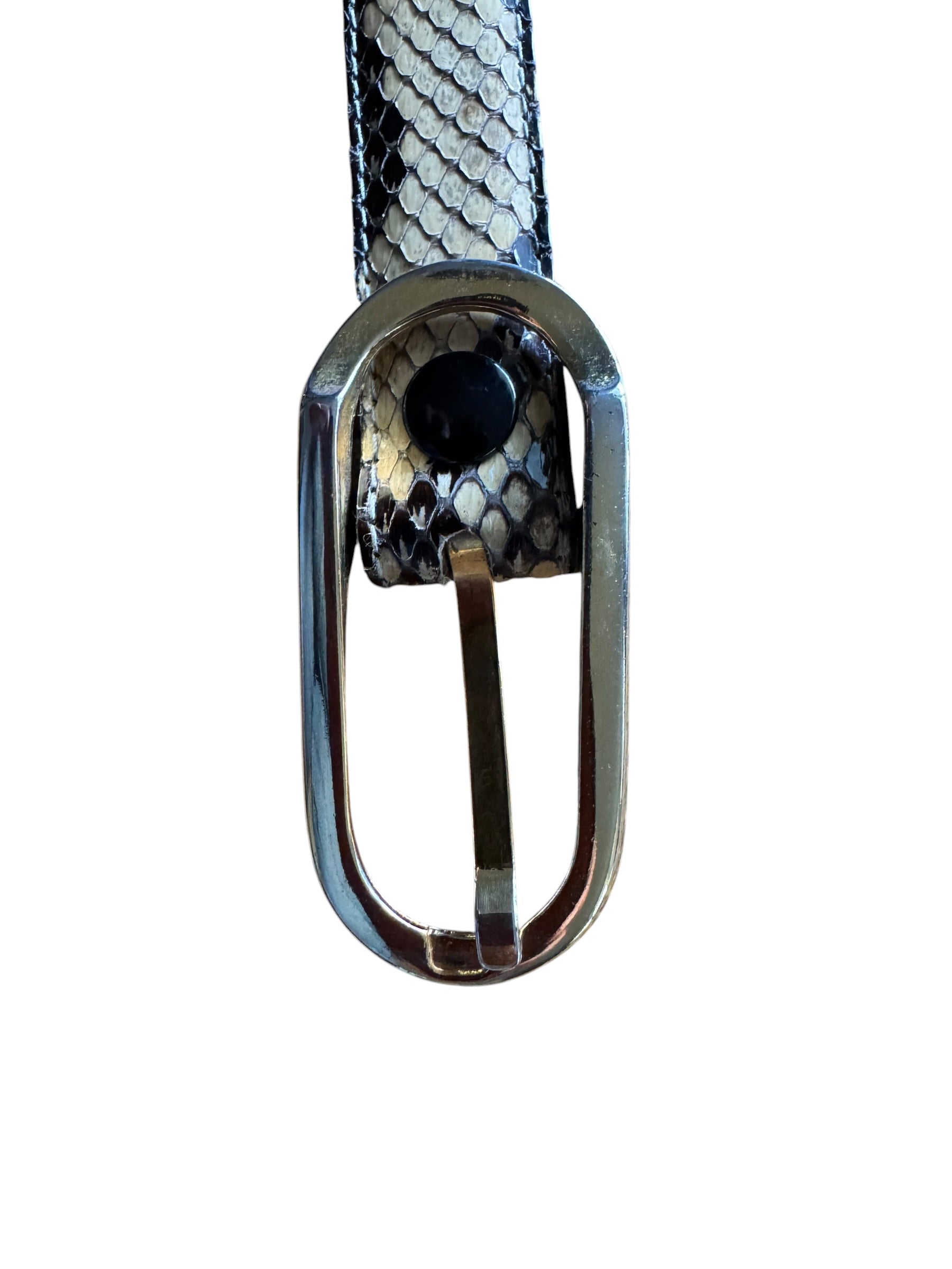 90s Aldemaro da Fiesole Snakeskin Thin Strap Belt
