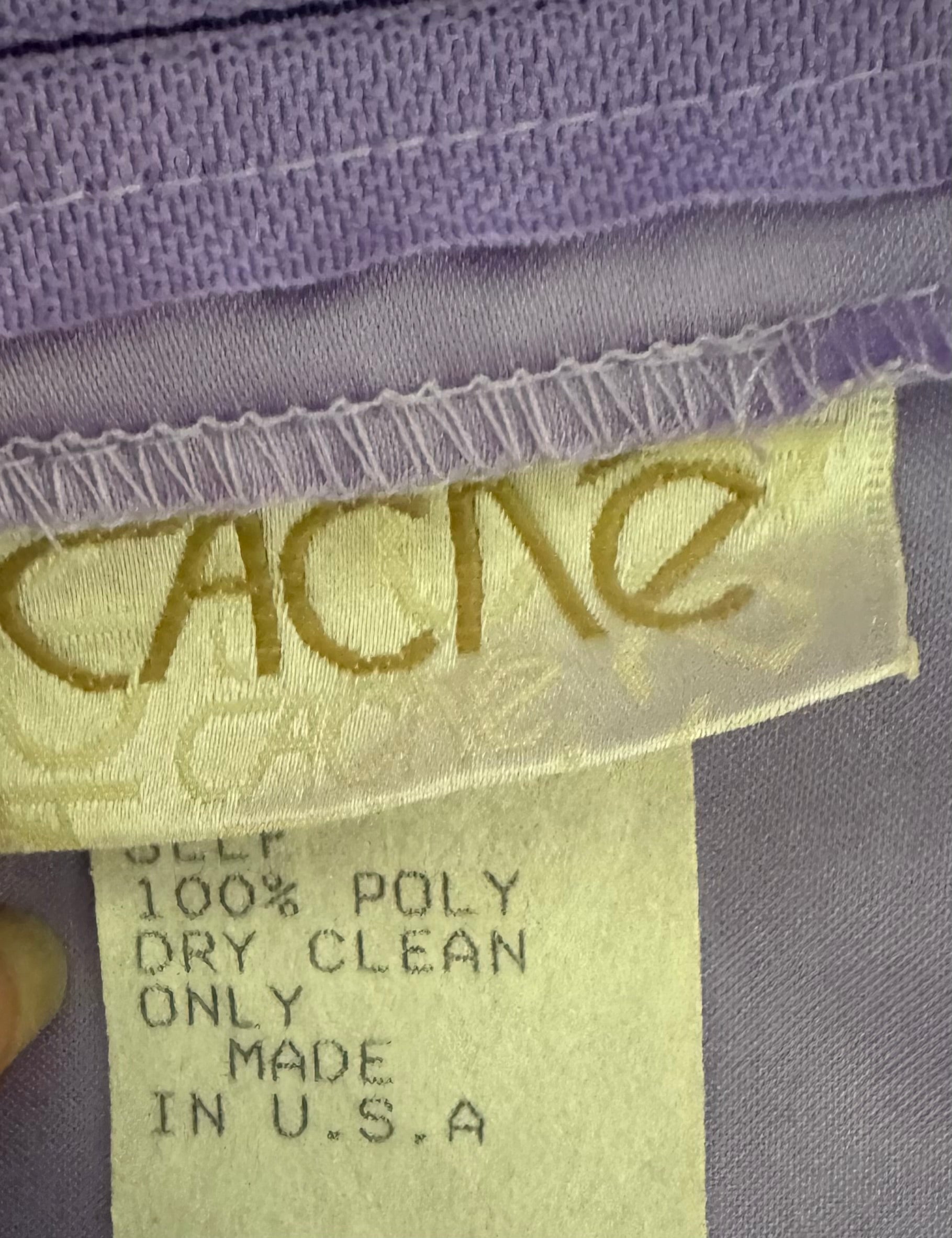 90s Cache Purple Satin Ball Maxi Skirt NWT