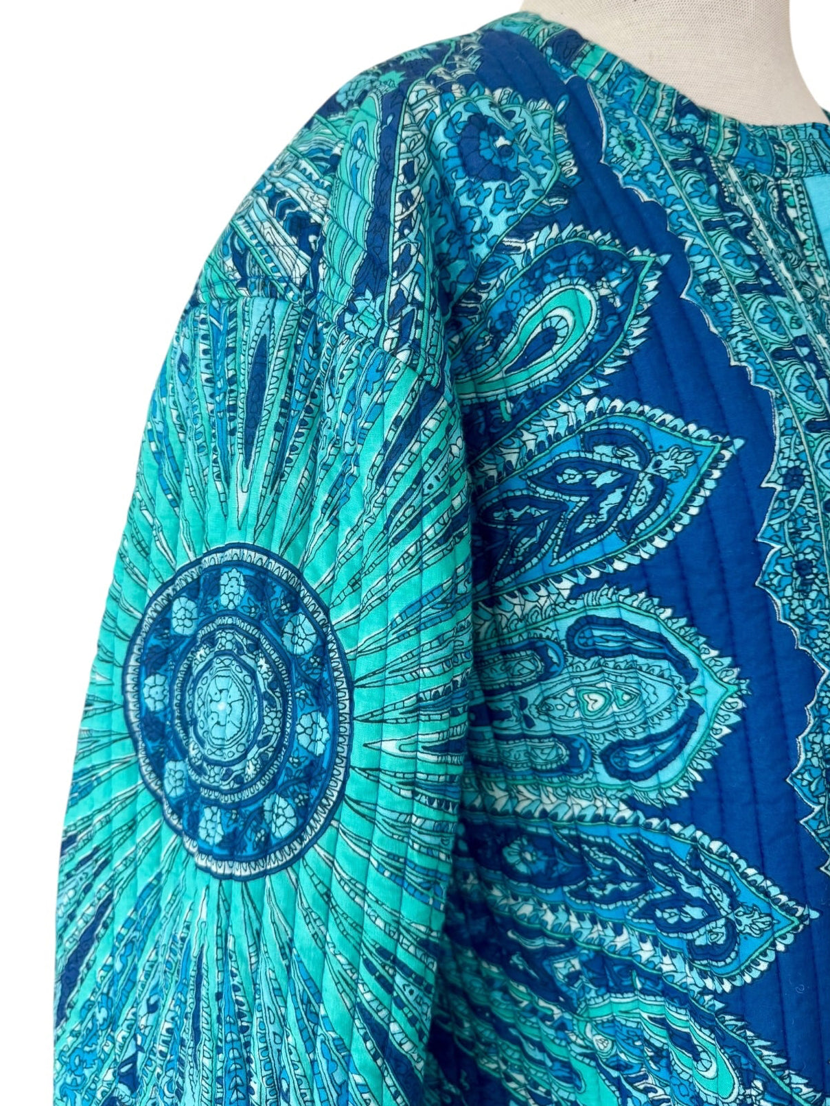 Kantha Quilted Jacket Reversible Handmade Paisley
