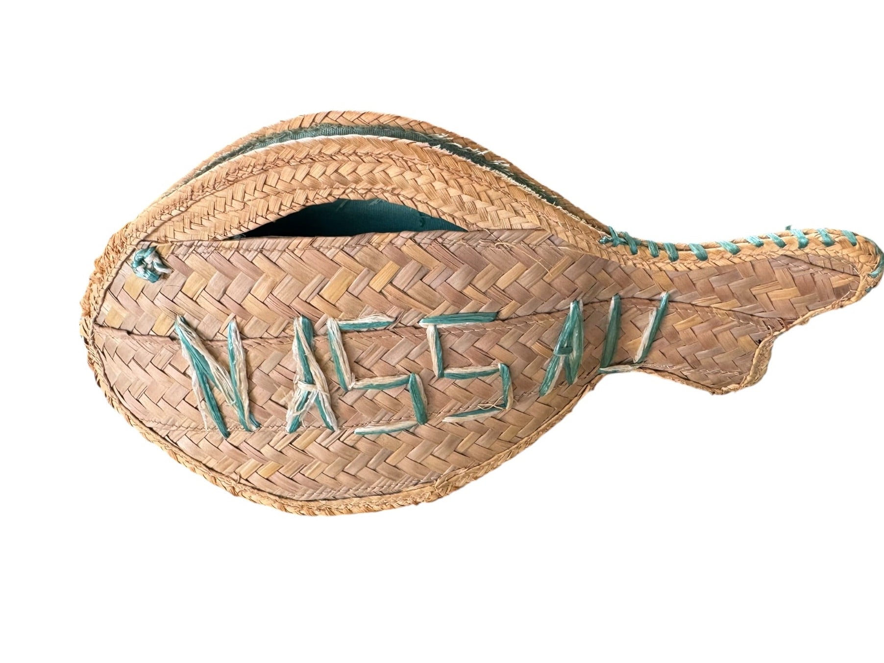 60s Woven Straw Raffia Fish Shaped Bag