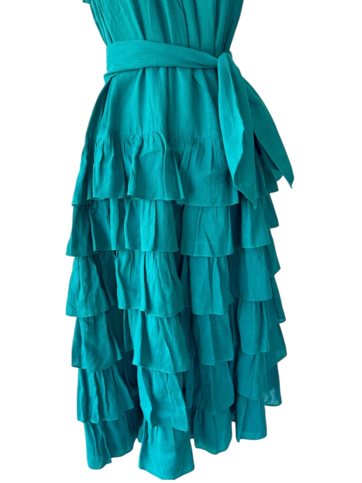 70s Girasol Ruffle Maxi Dress