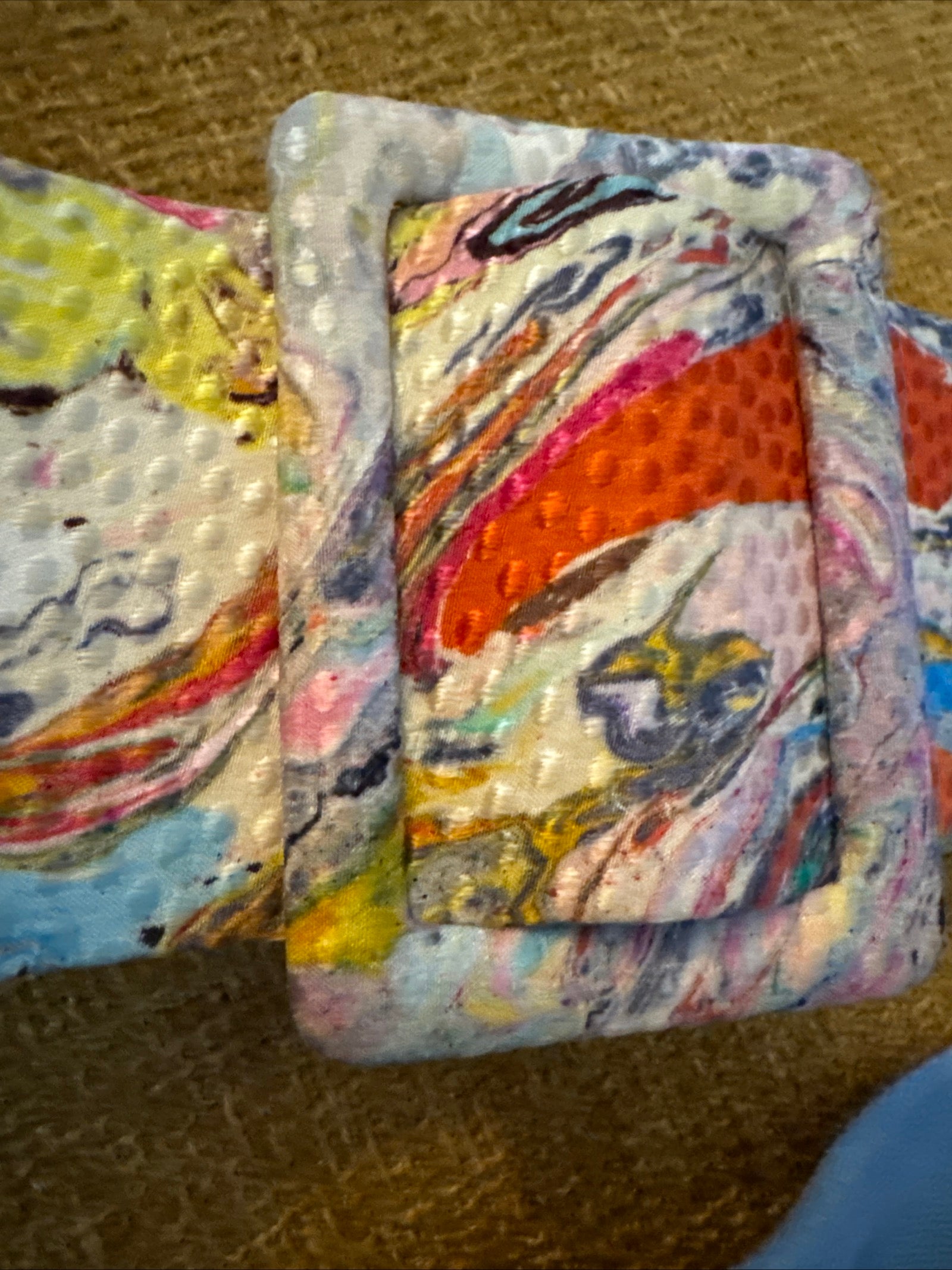 80s Abstract Watercolor Belt