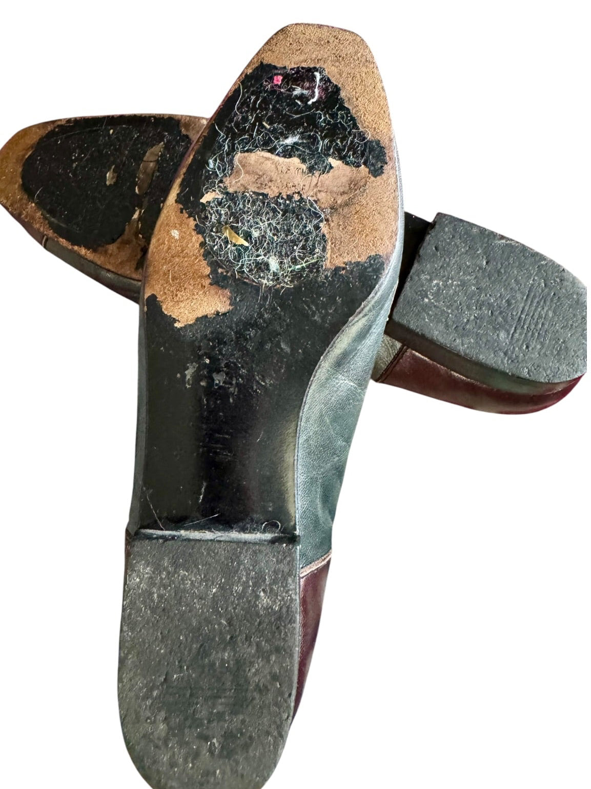 80s Margaret J Patchwork Leather Loafers
