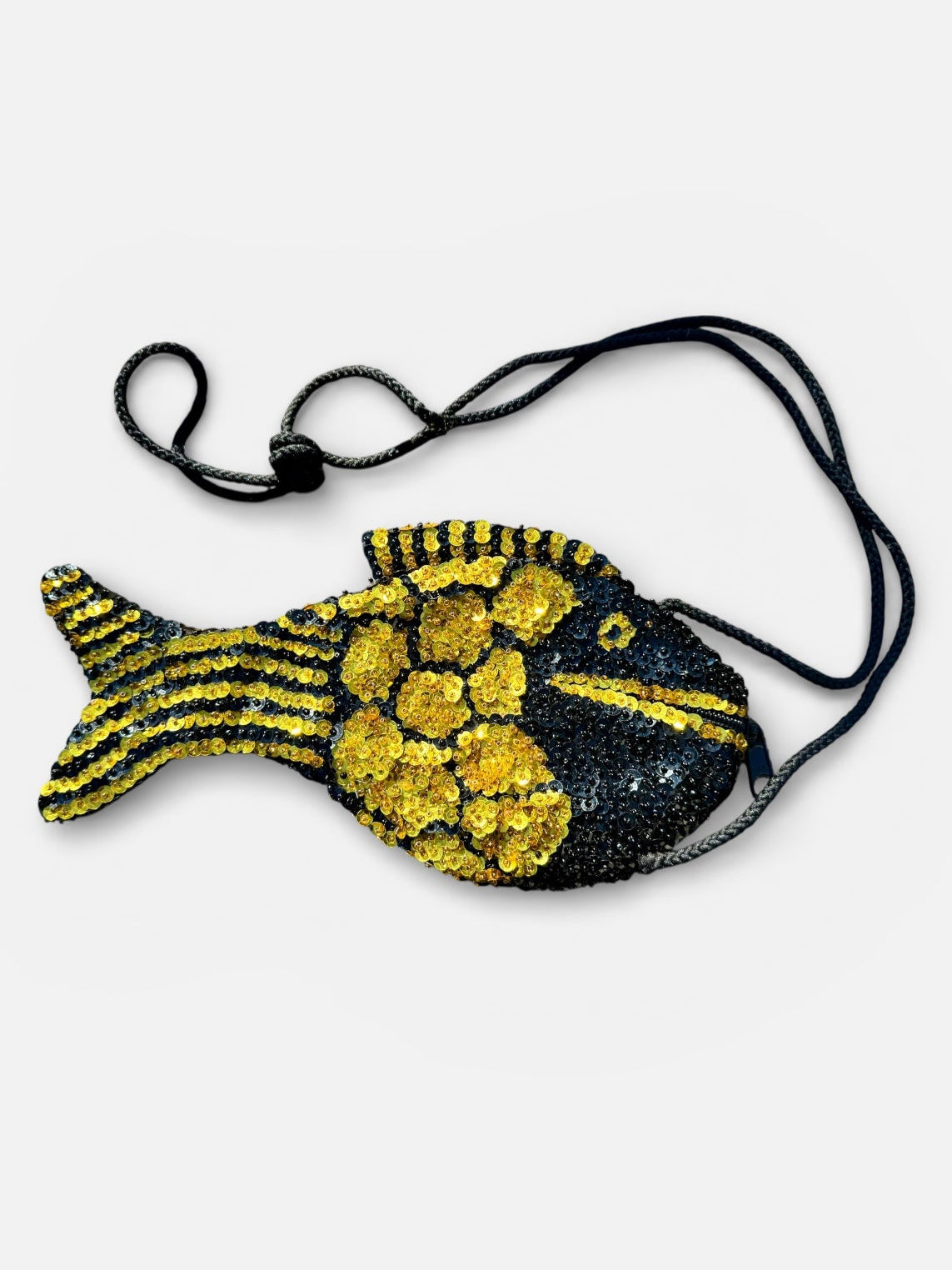 80s Gold Sequin Fish Bag