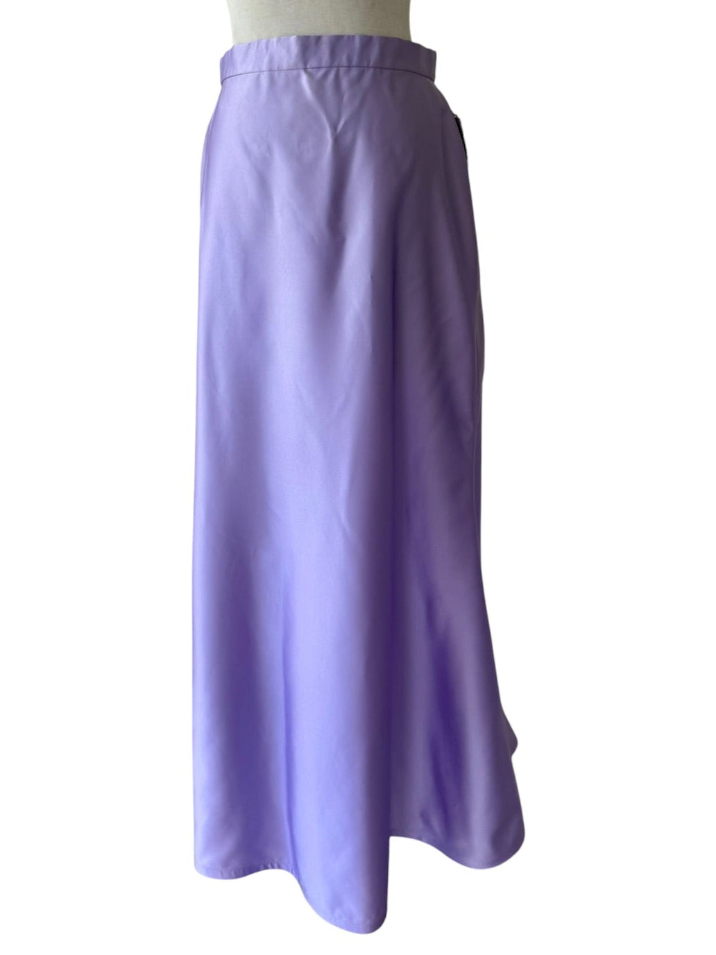 90s Cache Purple Satin Ball Maxi Skirt NWT