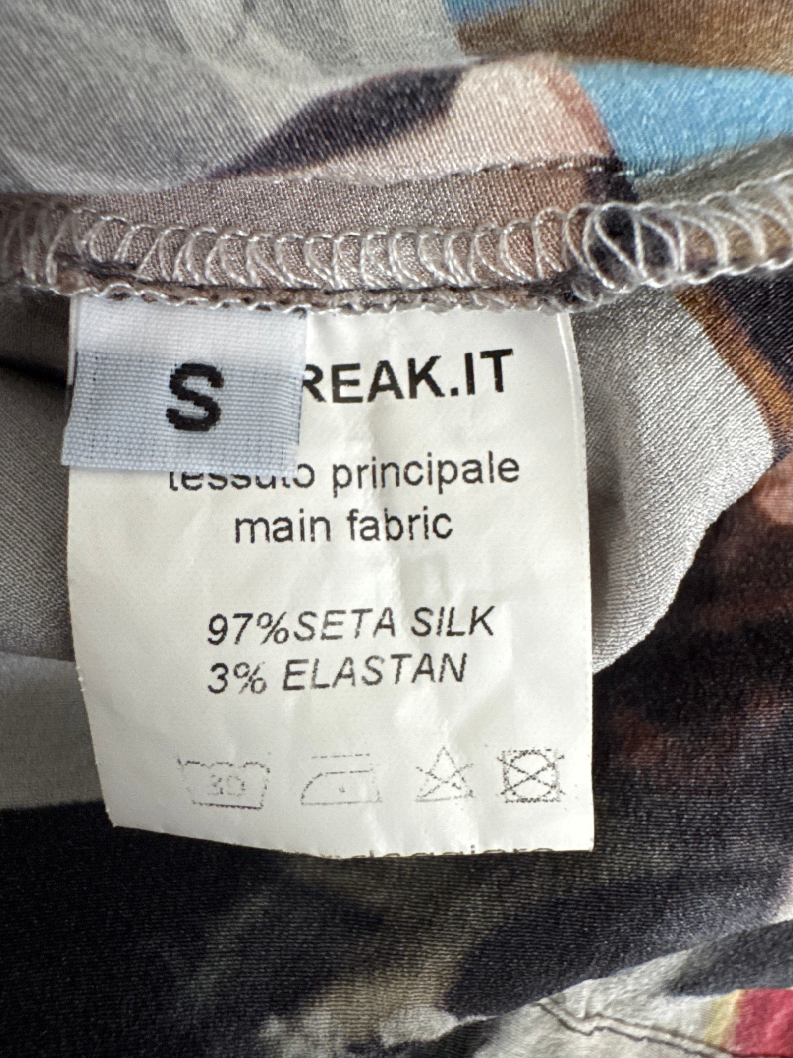 Unbreak.it Icons Patchwork Silk Shirt Dress
