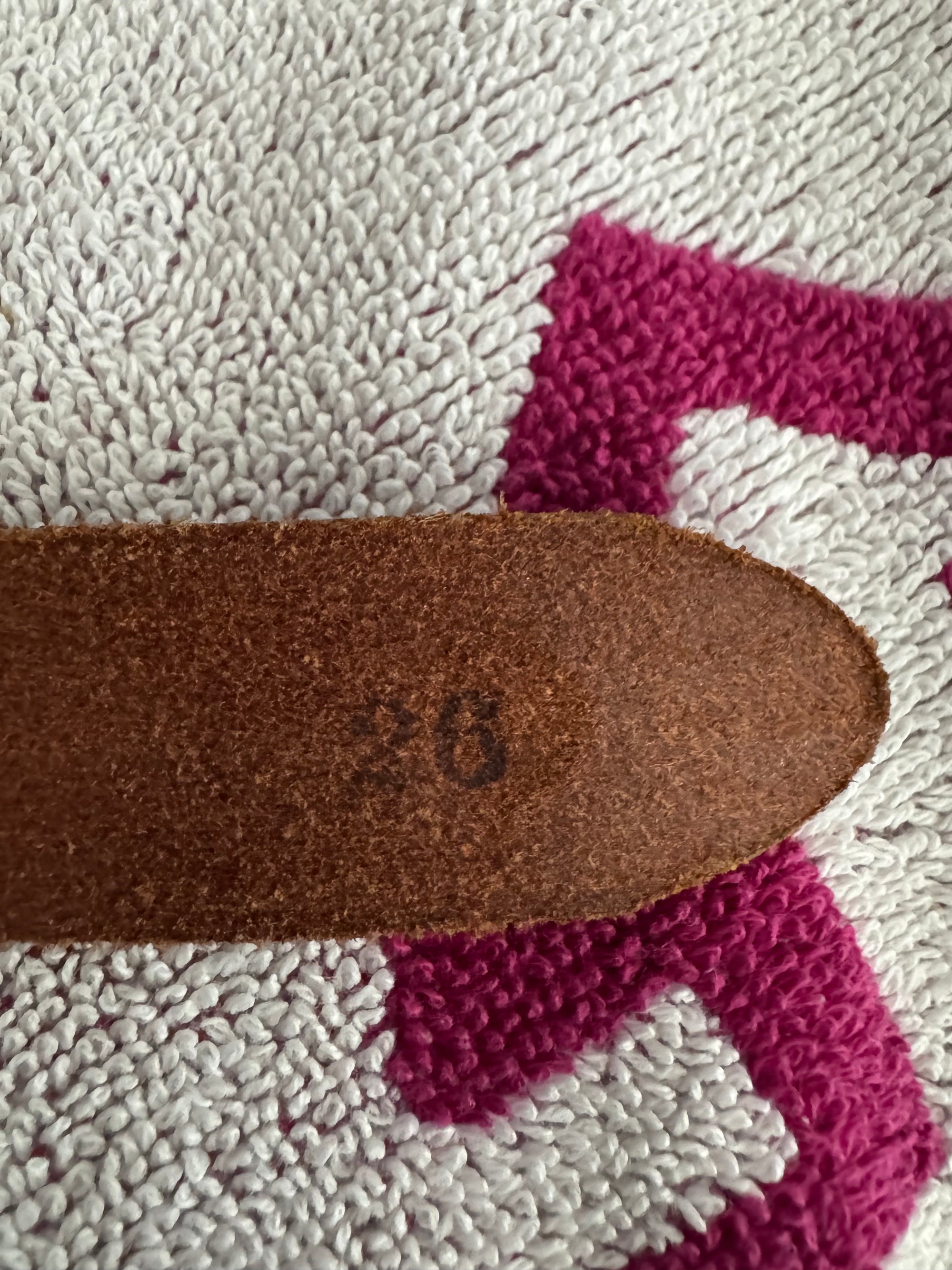 70s Havana Cuba Tooled Leather Hand Painted Belt