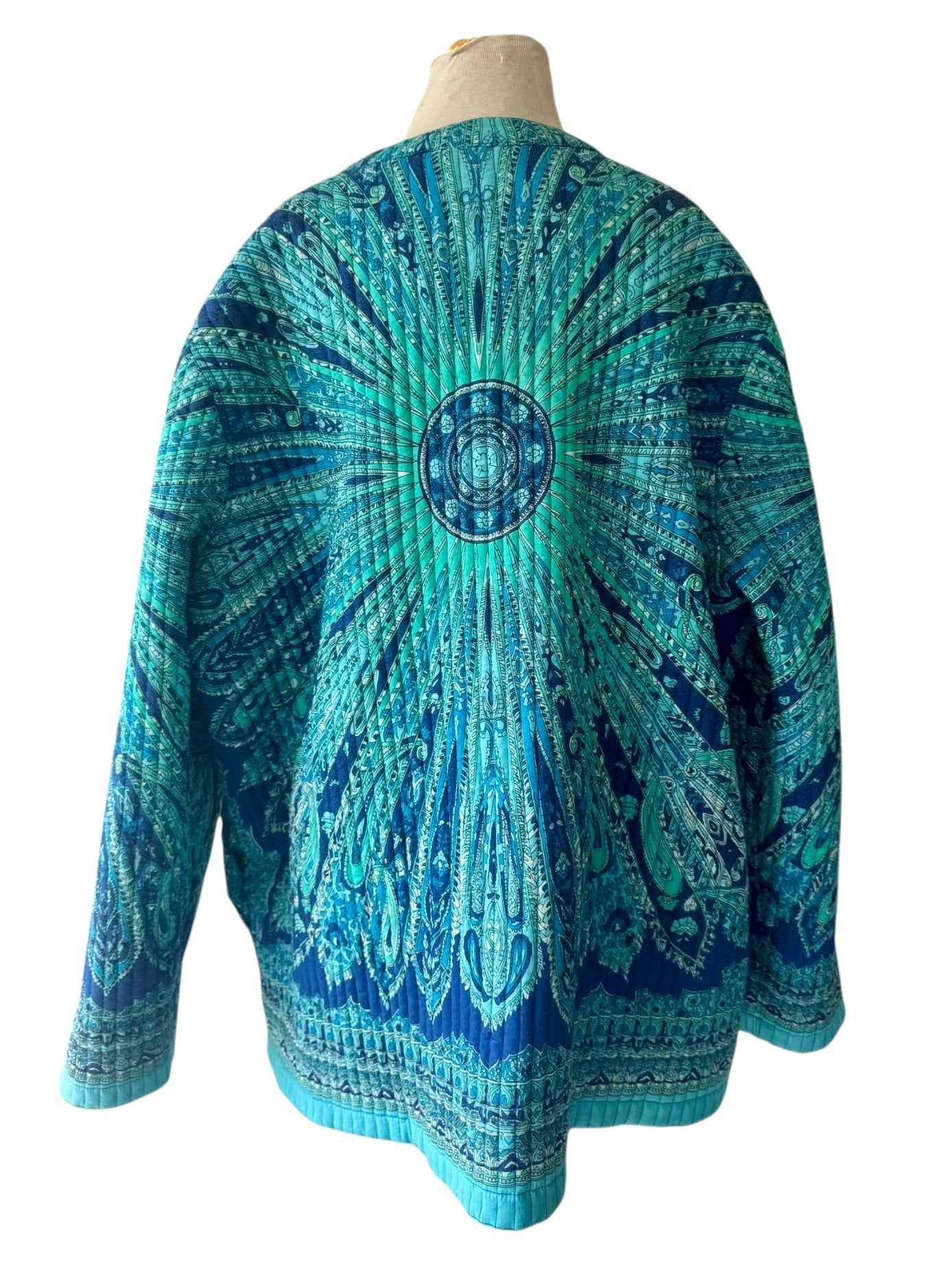 Kantha Quilted Jacket Reversible Handmade Paisley