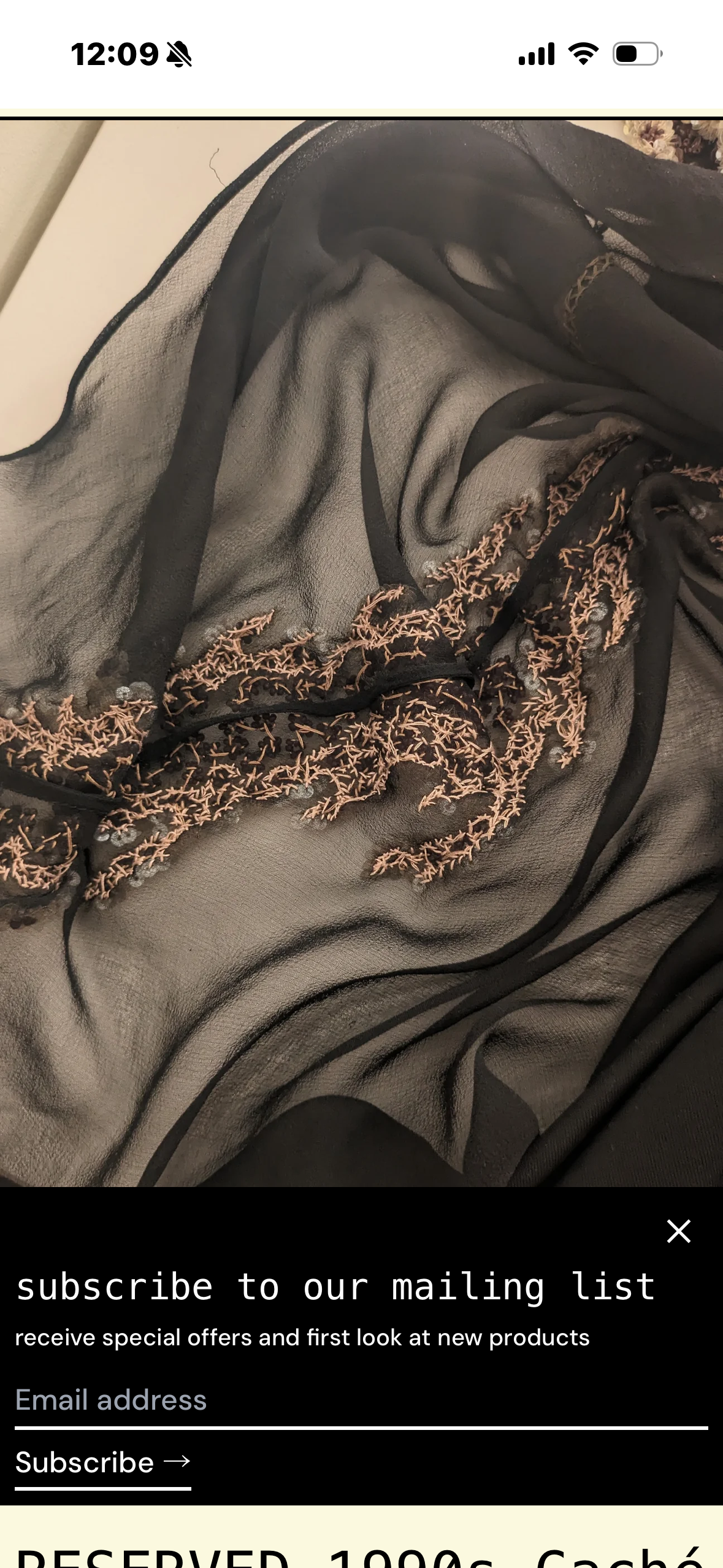 90s Caché Beaded Sequin Silk Gown