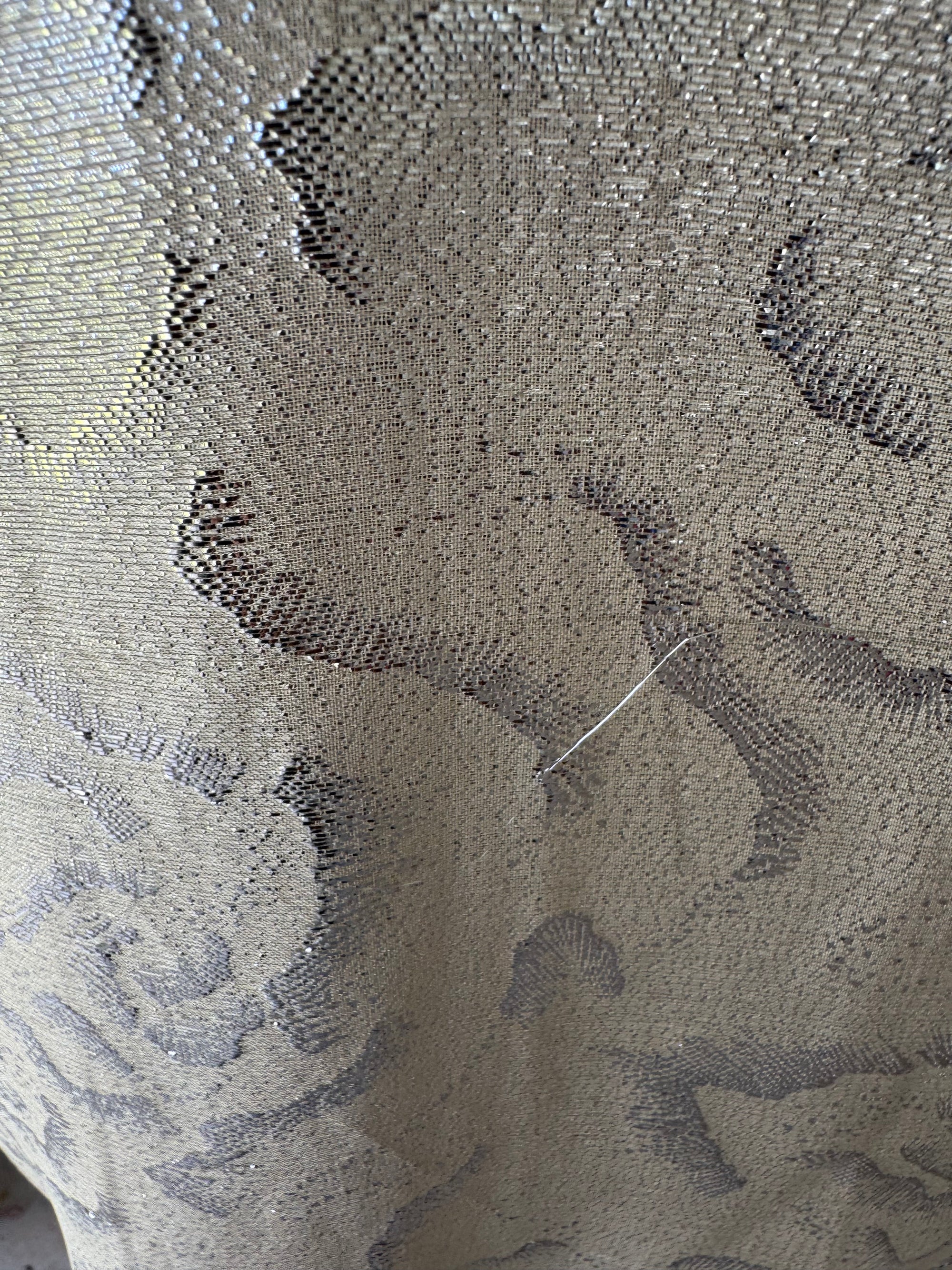 80s Helen Fabrikant Silver Metallic Cove Cape