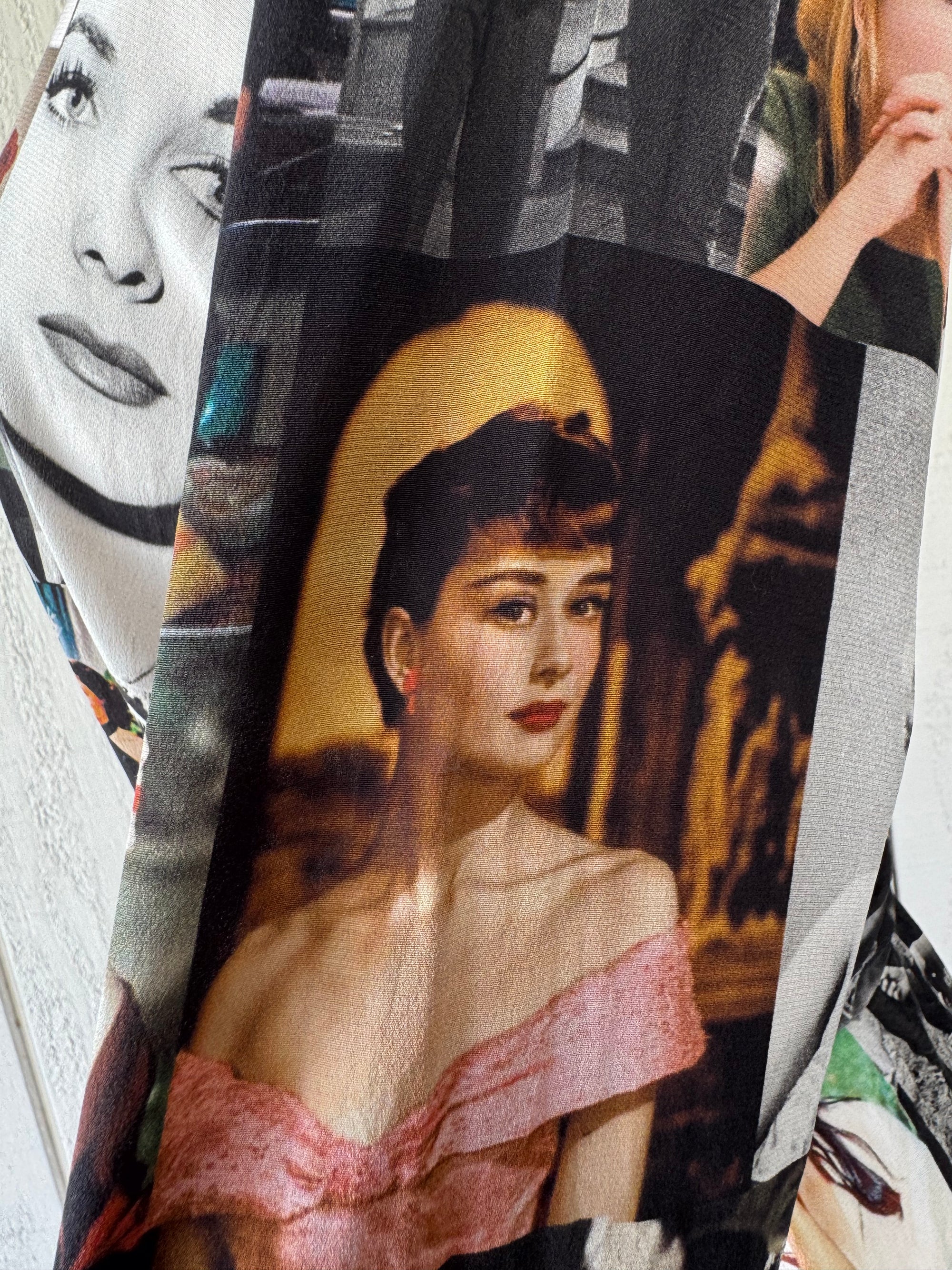 Unbreak.it Icons Patchwork Silk Shirt Dress