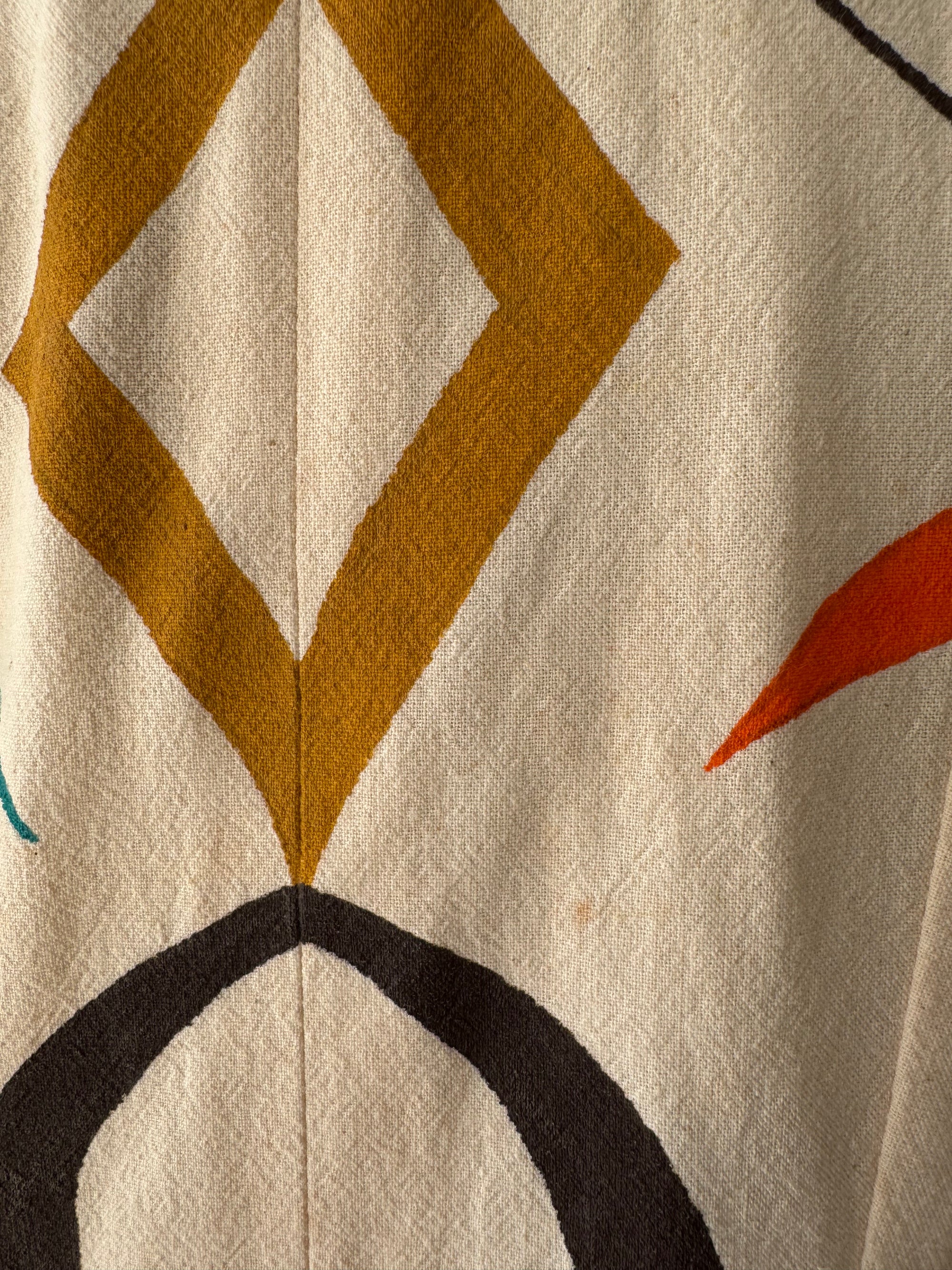 80s Mexican Hand-Painted Otomi Style Jacket