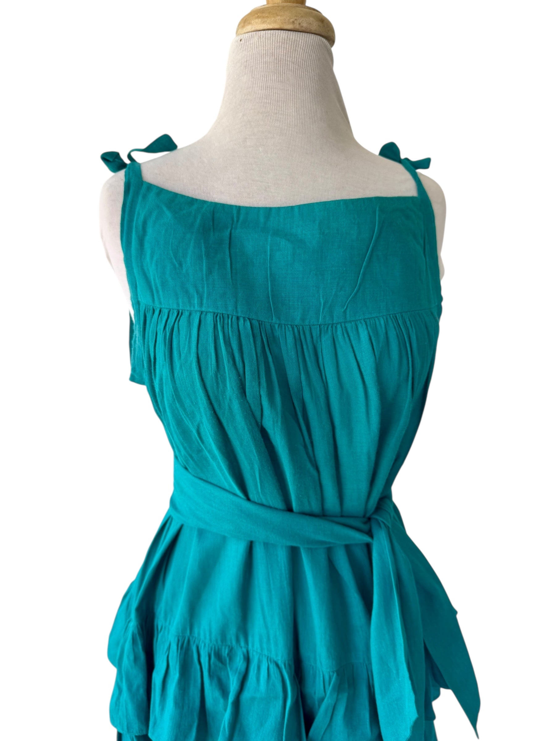 70s Girasol Ruffle Maxi Dress