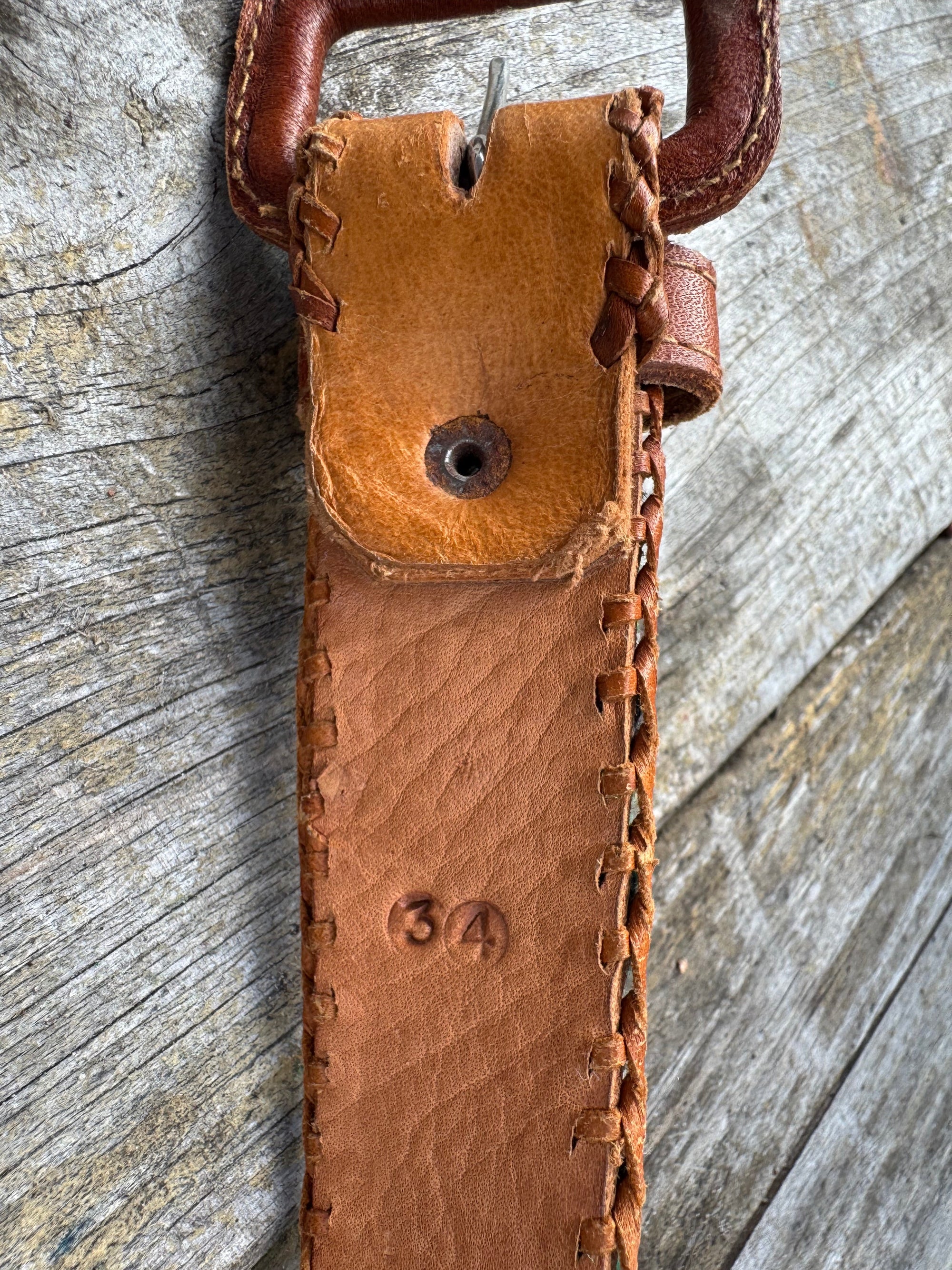 80s Panajachel Guatemalan Belt Colorful Artisan Sz 34