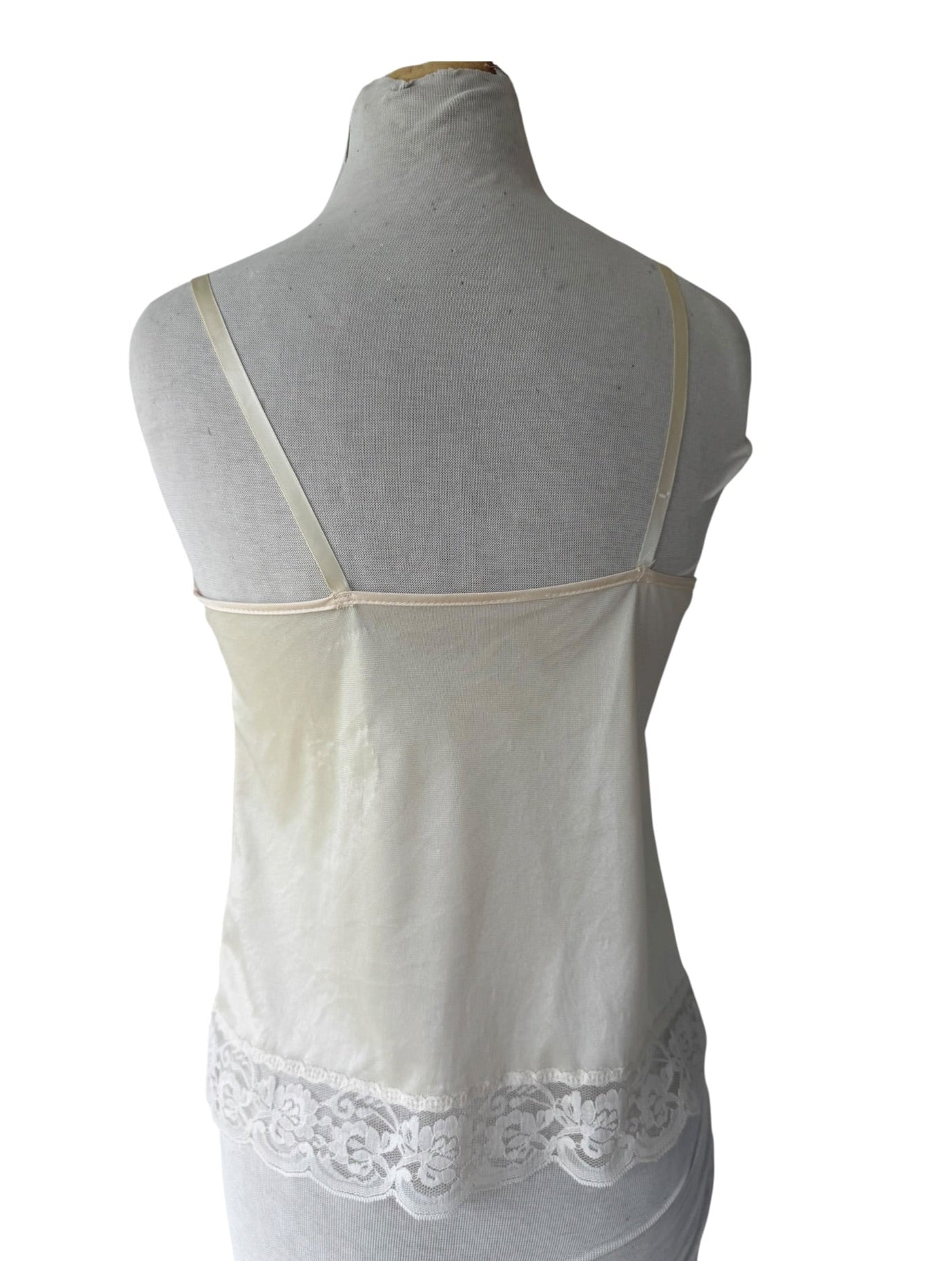 80s Diane von Furstenberg Ivory Lace Camisole