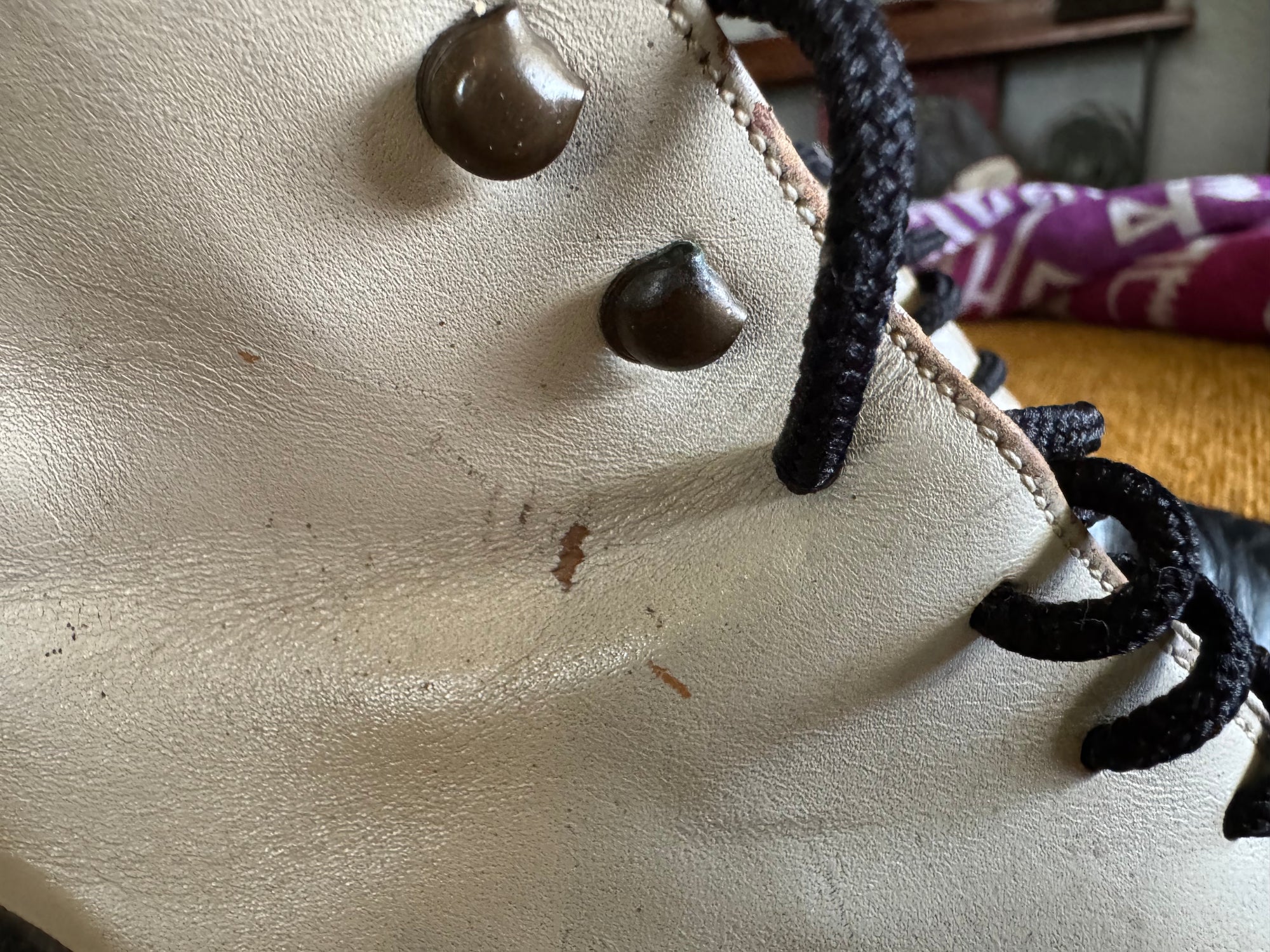 Vtg Jolie Paris Two-Tone Leather Boots