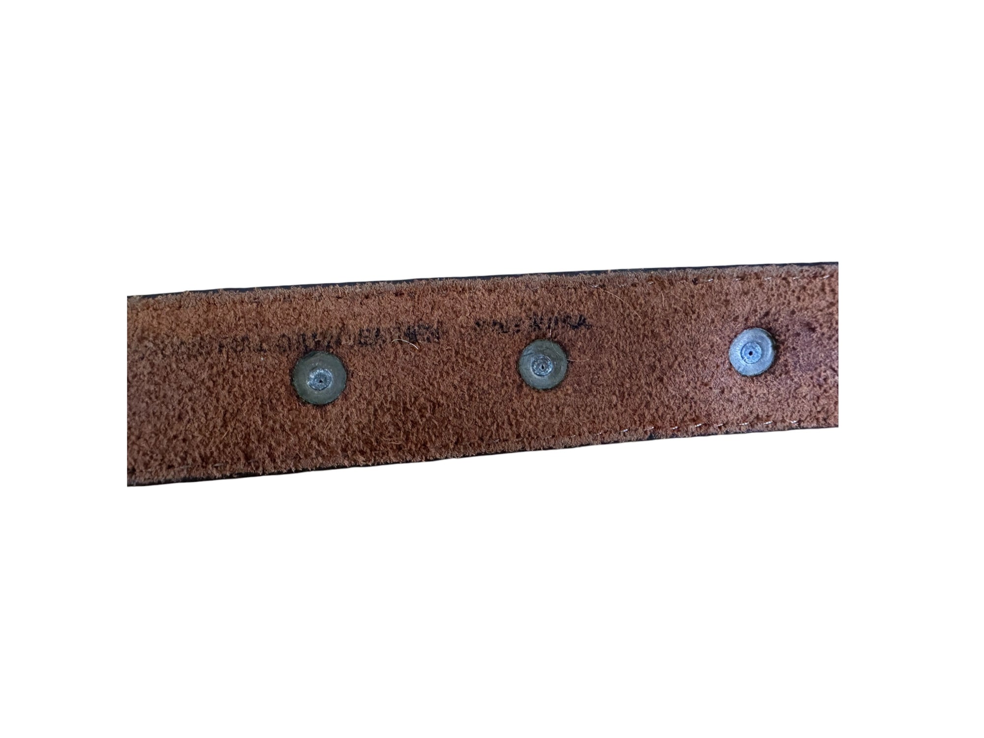 80s Billy Brown Leather Concho Belt Western Belt