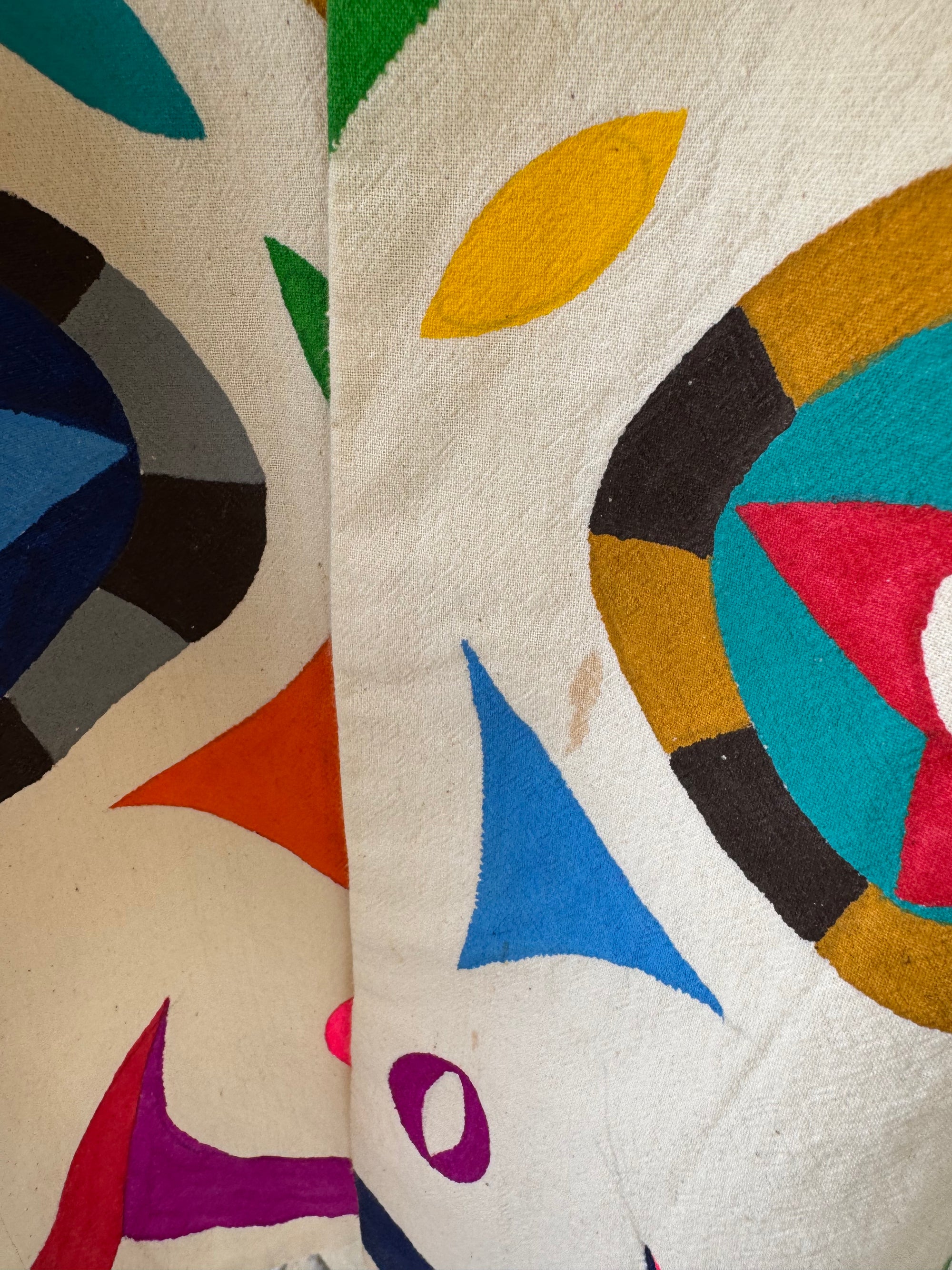80s Mexican Hand-Painted Otomi Style Jacket