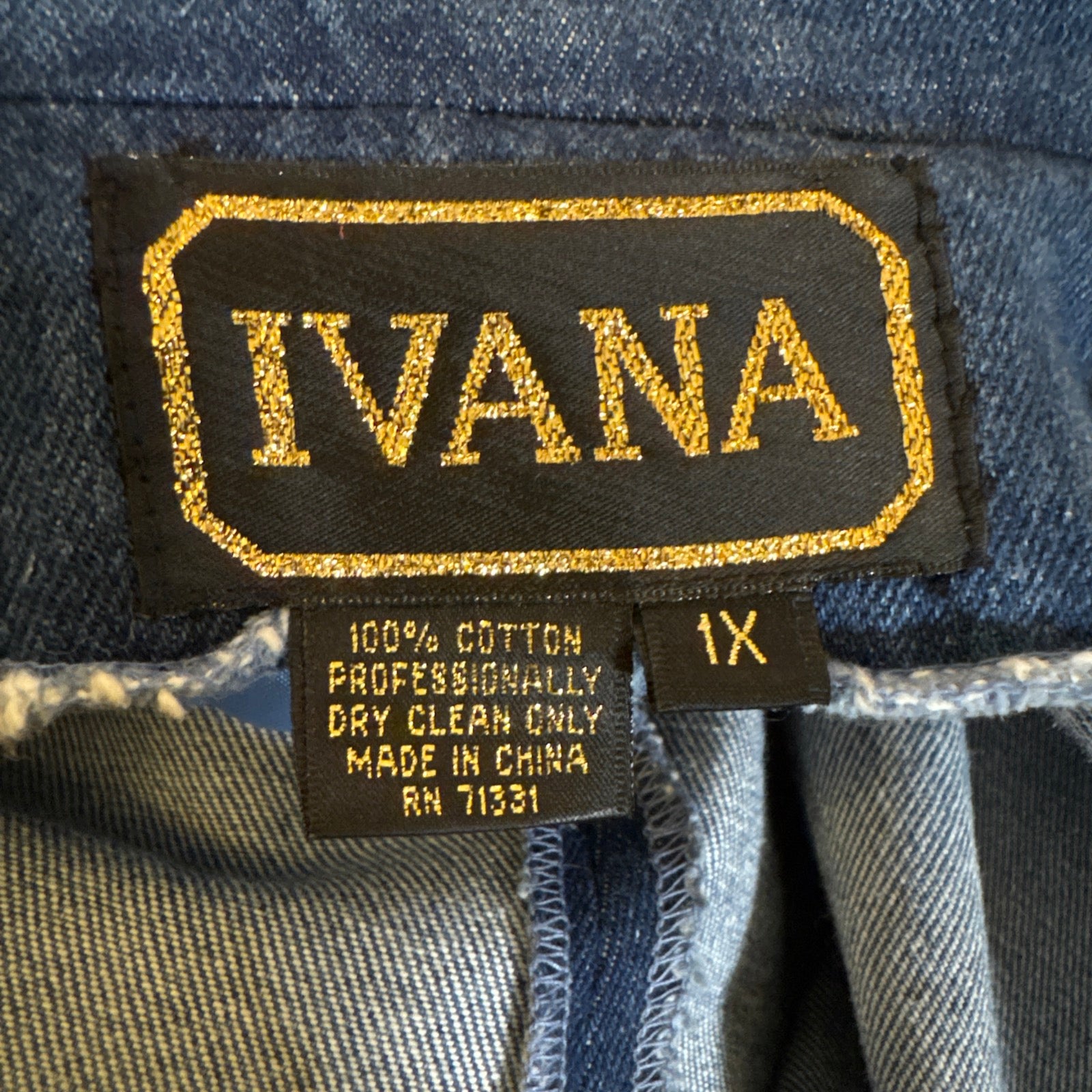 90s Ivana Floral Beaded Denim Jacket Blazer